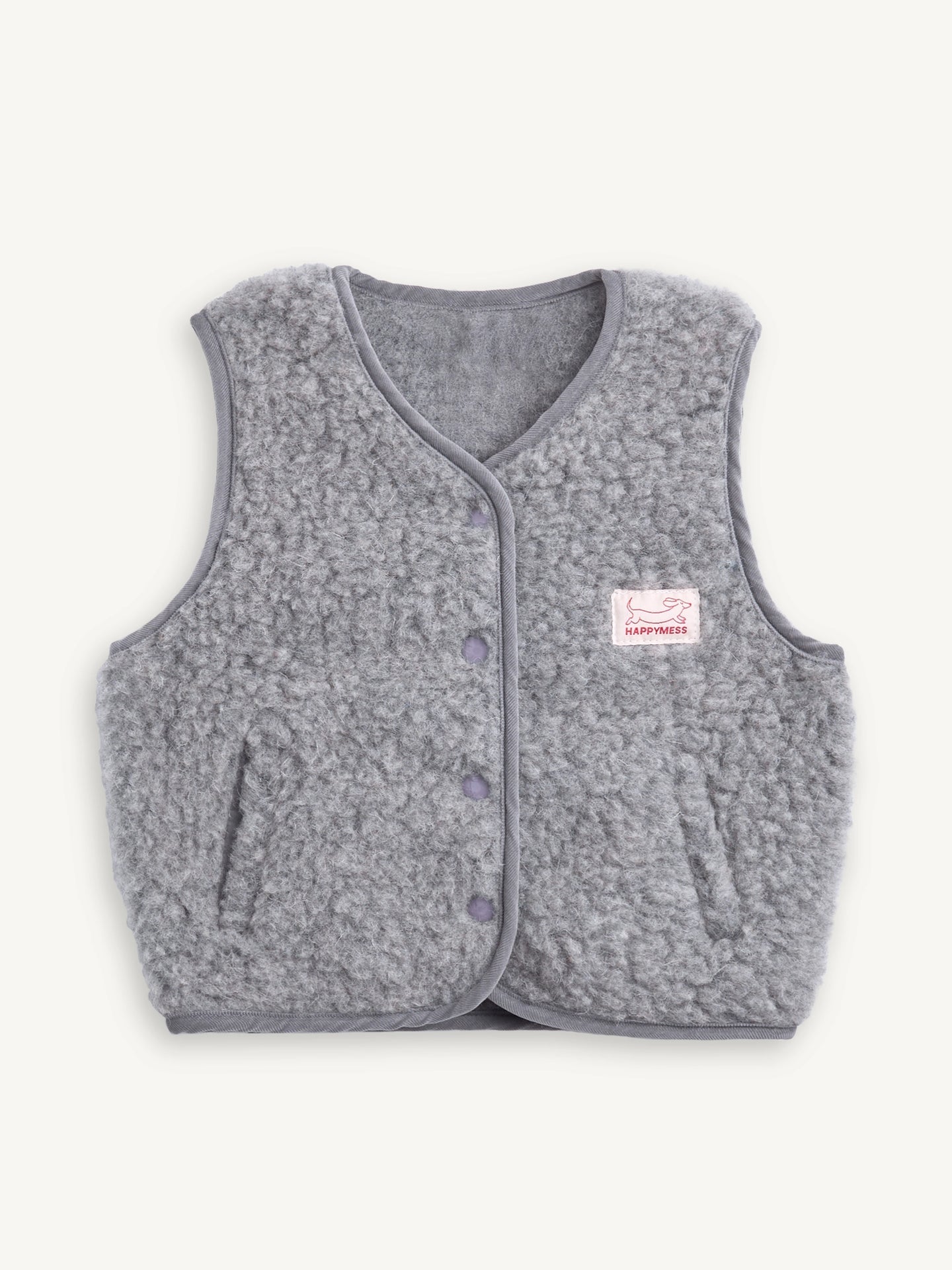 Merino Weste Kids - Grey