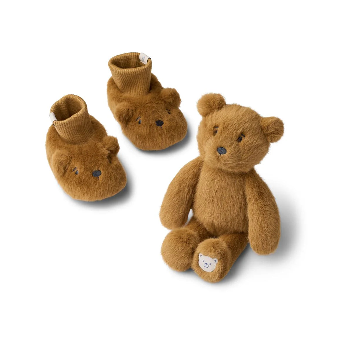 Basim Bear Baby Plush - Gold