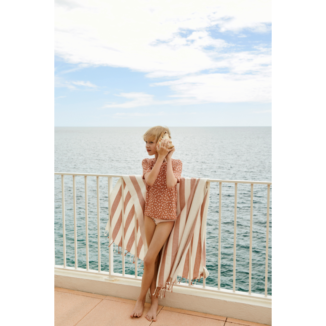 Noah Schwimm-T-Shirt - Leo Spots / Tuscany Rose