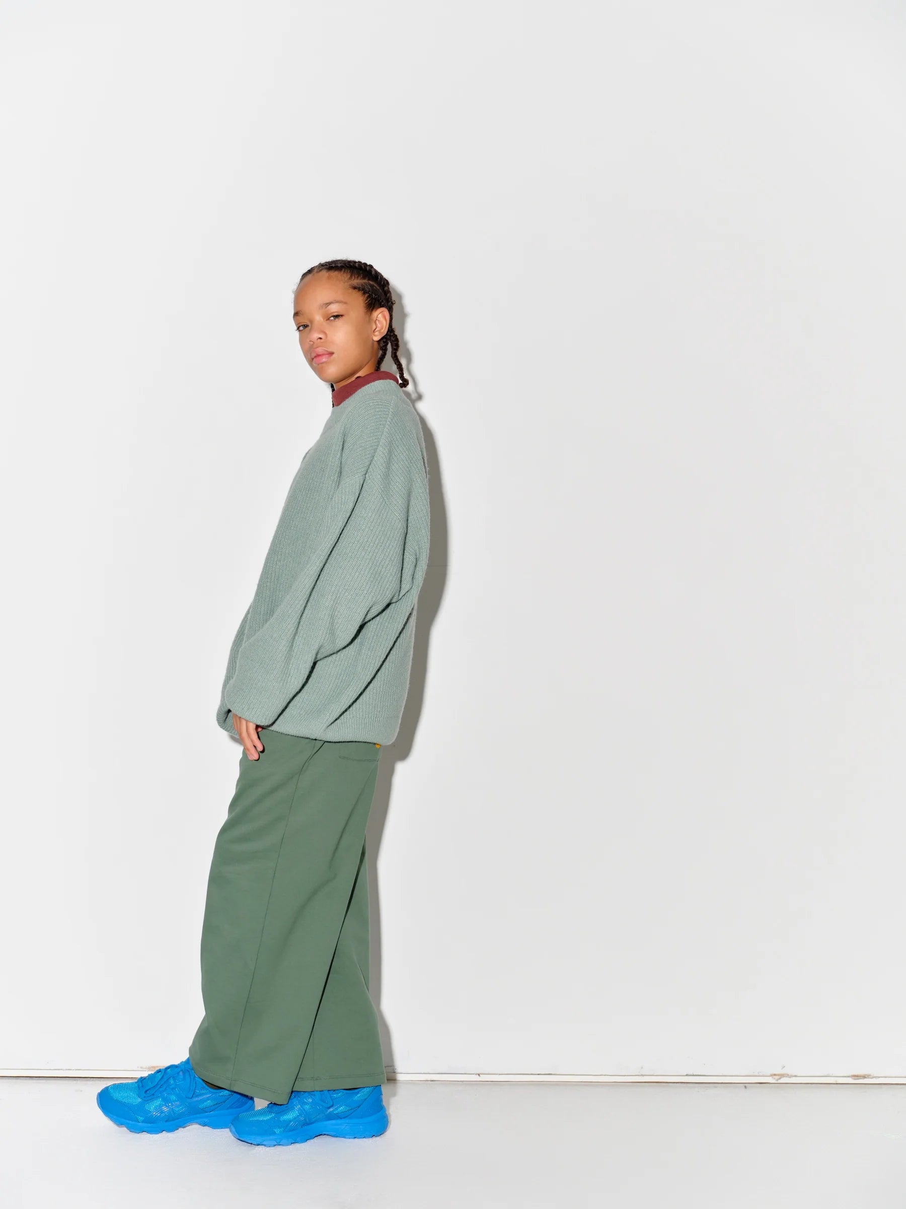 Rib  Sweater - Sea Knit