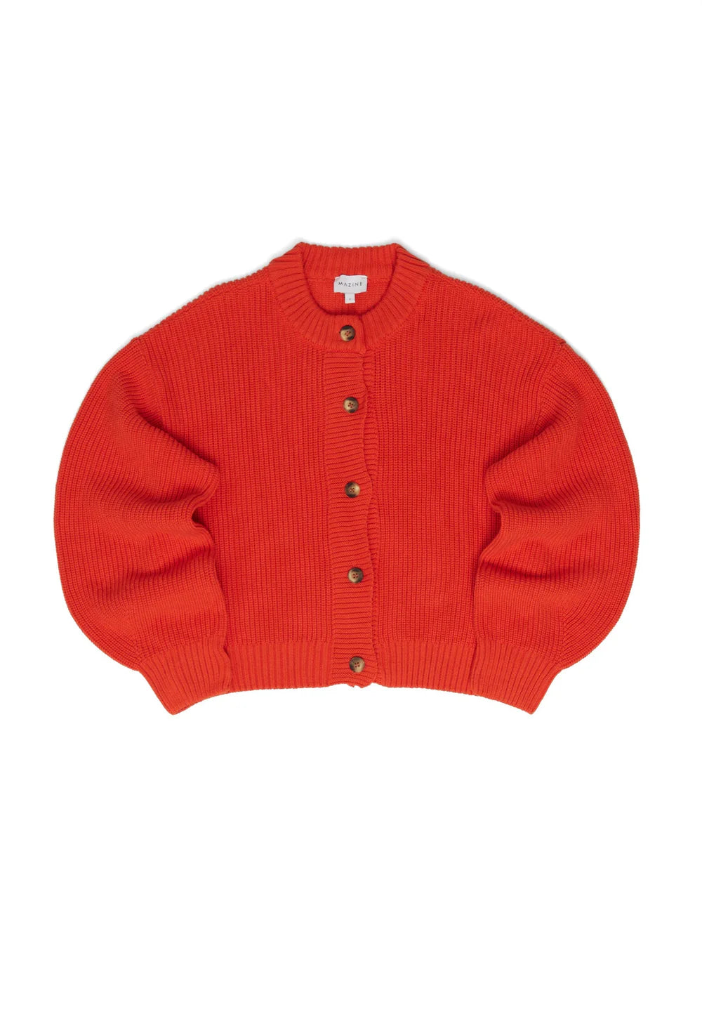 Knit Cardigan - Bright Red