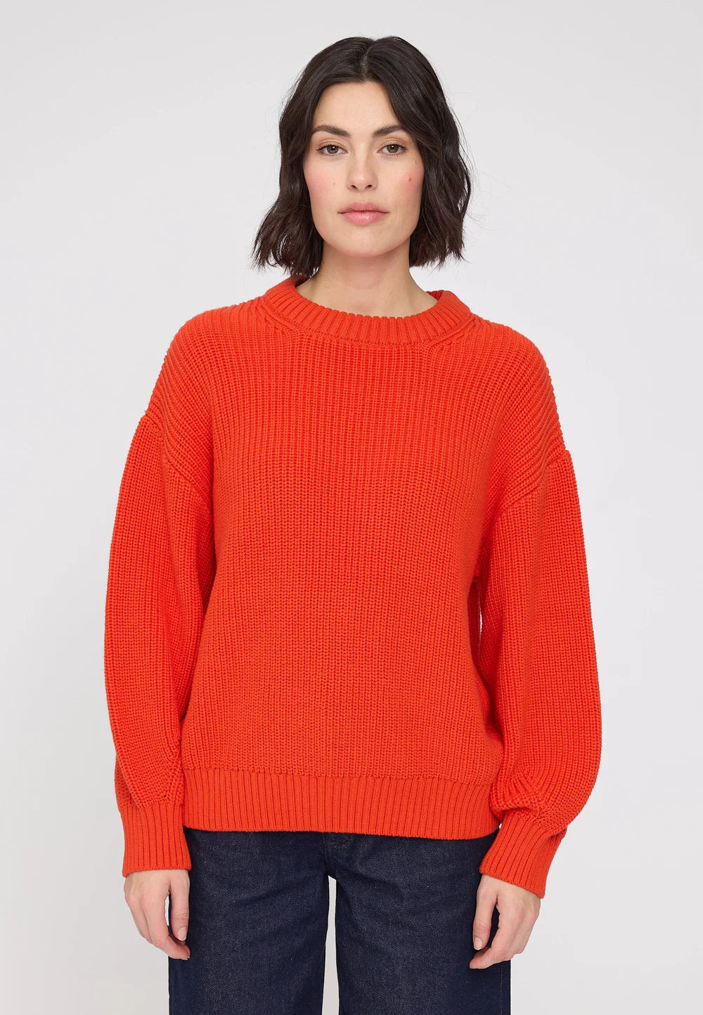 Knit Jumper - Bright Red