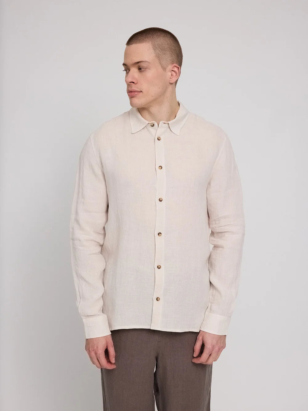 Classic Linen Shirt - Moon