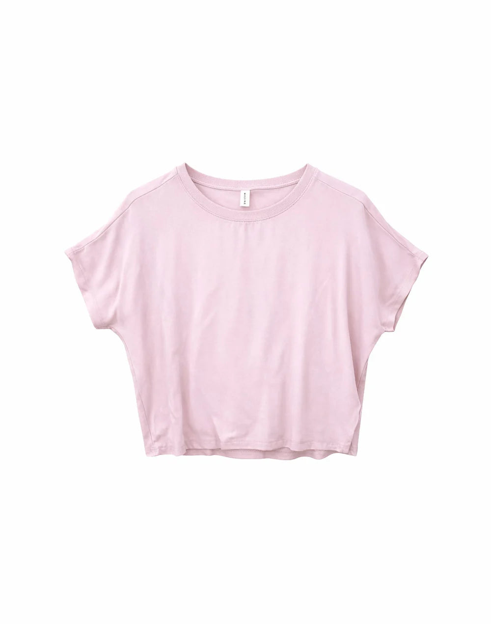 Crew Neck Viscose Blouse - Soft Pink