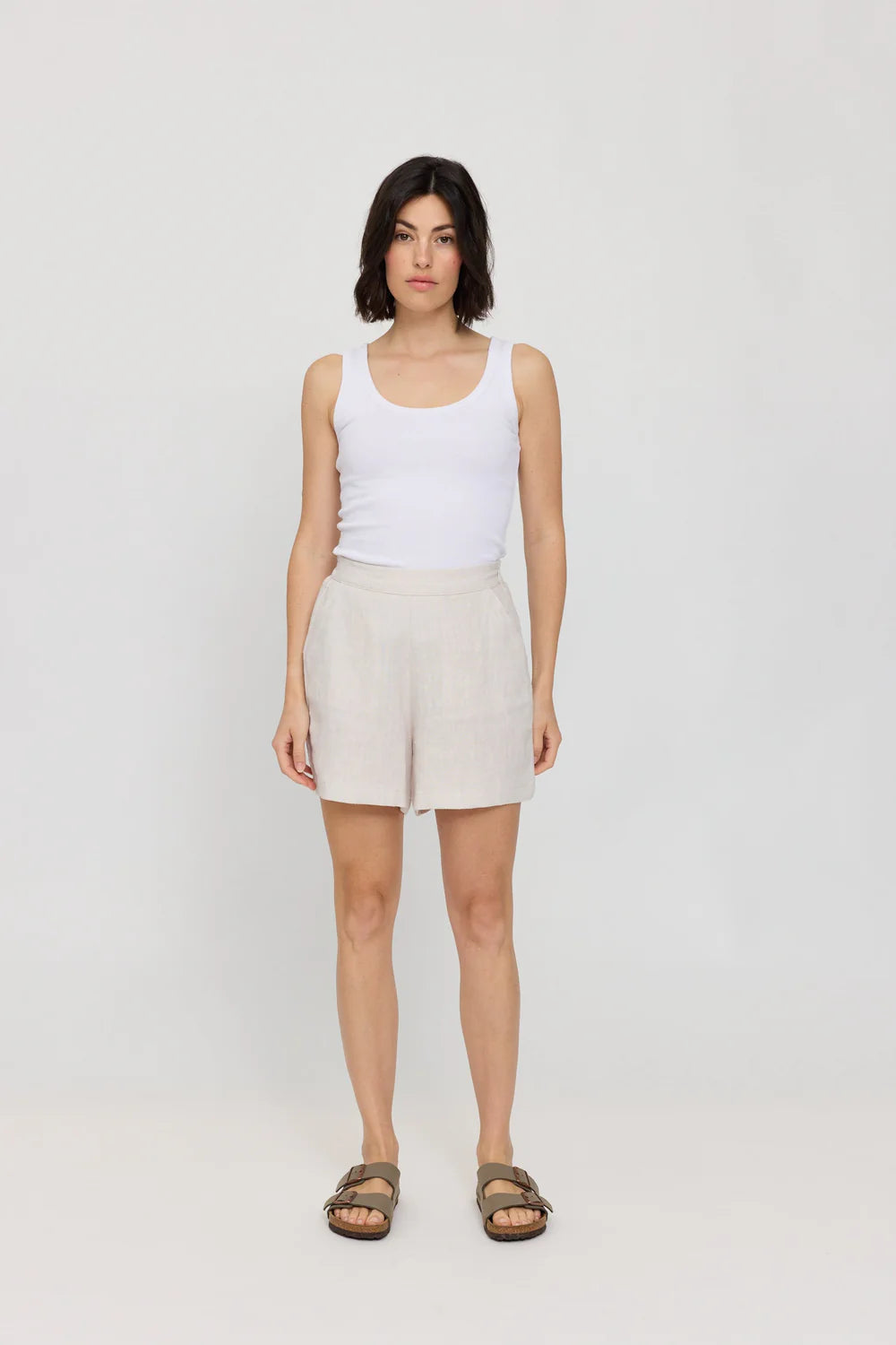 Linen Shorts - moon