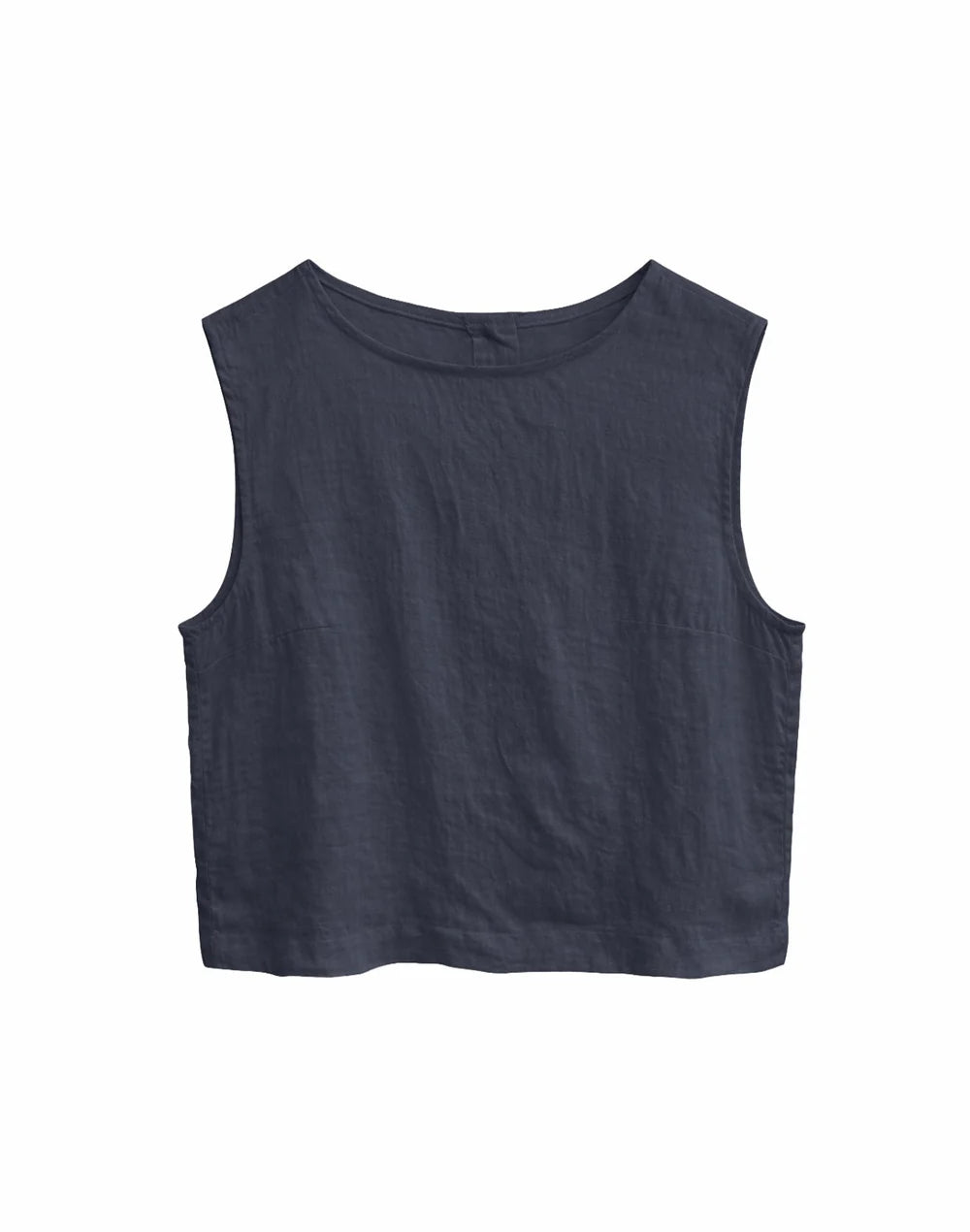 Linen Top - Ink Blue