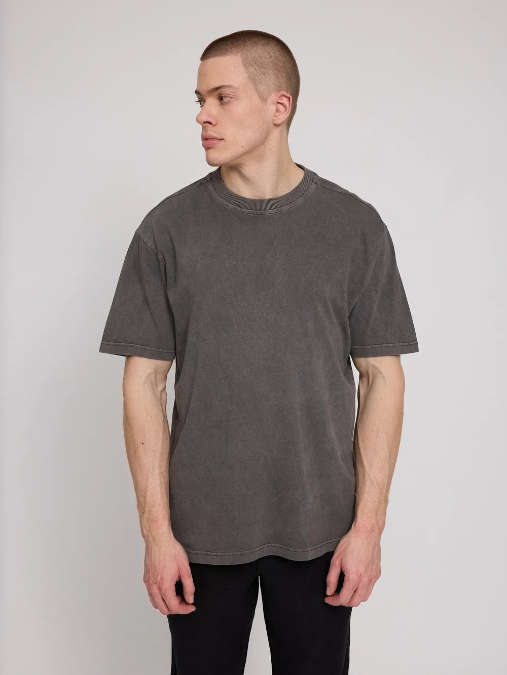 Natural Dye T-Shirt - Anthracite