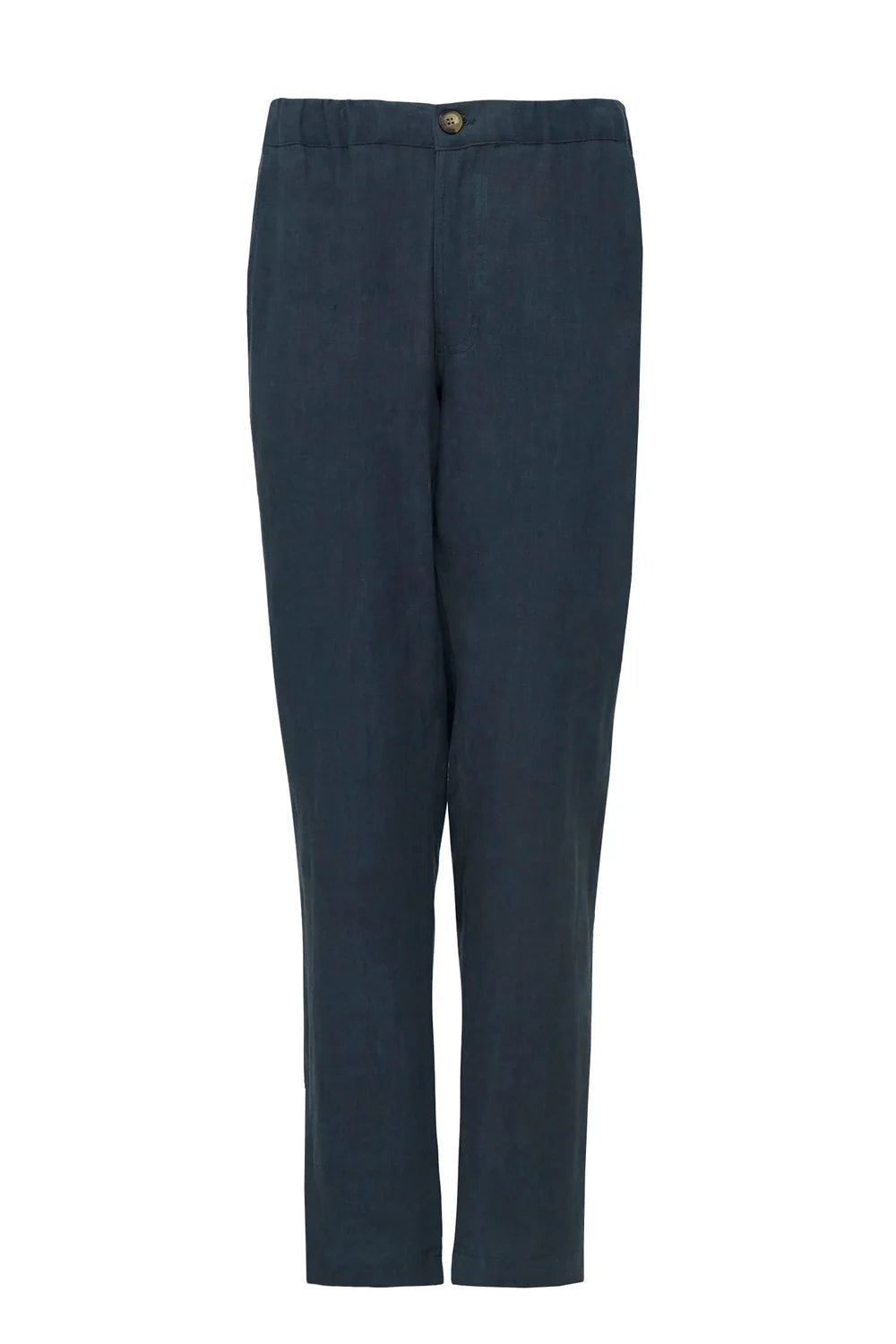 Regular Linen Pants - Ink Blue