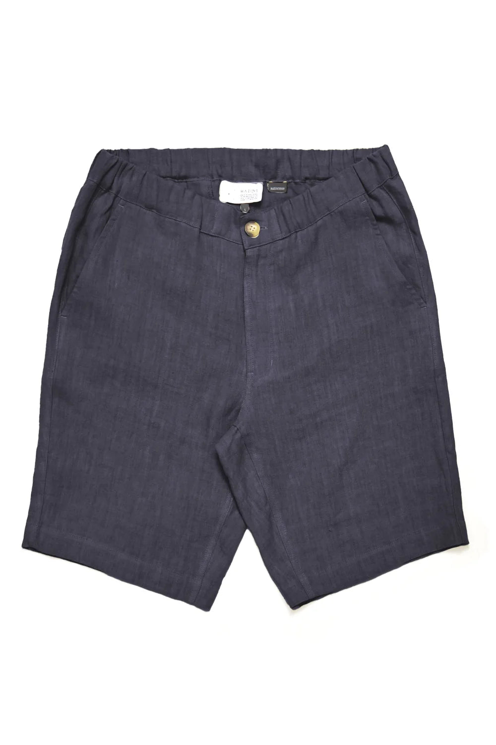 Regular Linen Shorts - Ink Blue