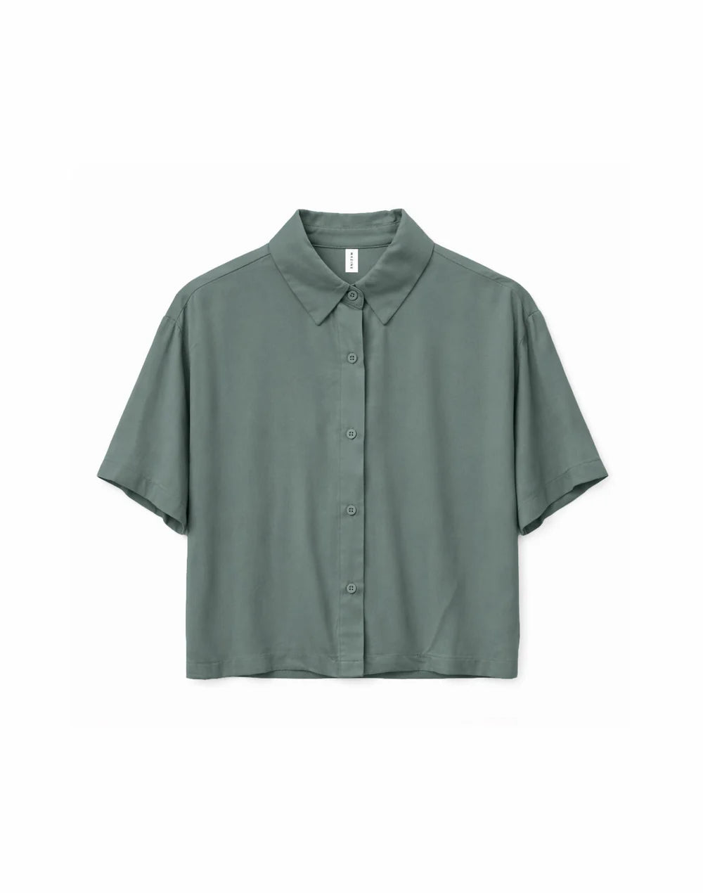 Short Sleeve Viscose Shirt - Bottle