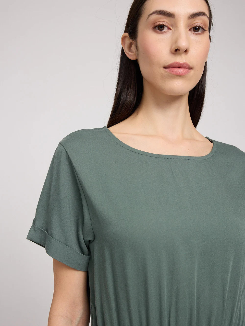 Viscose Midi Dress - Bottle