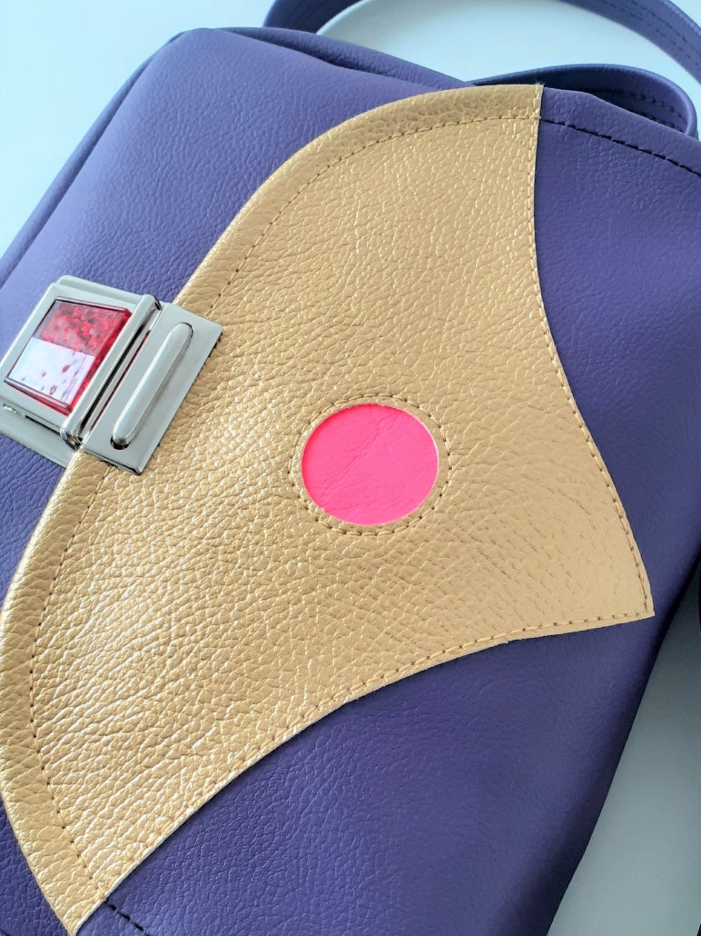 Kindergartentasche-Violet/Gold