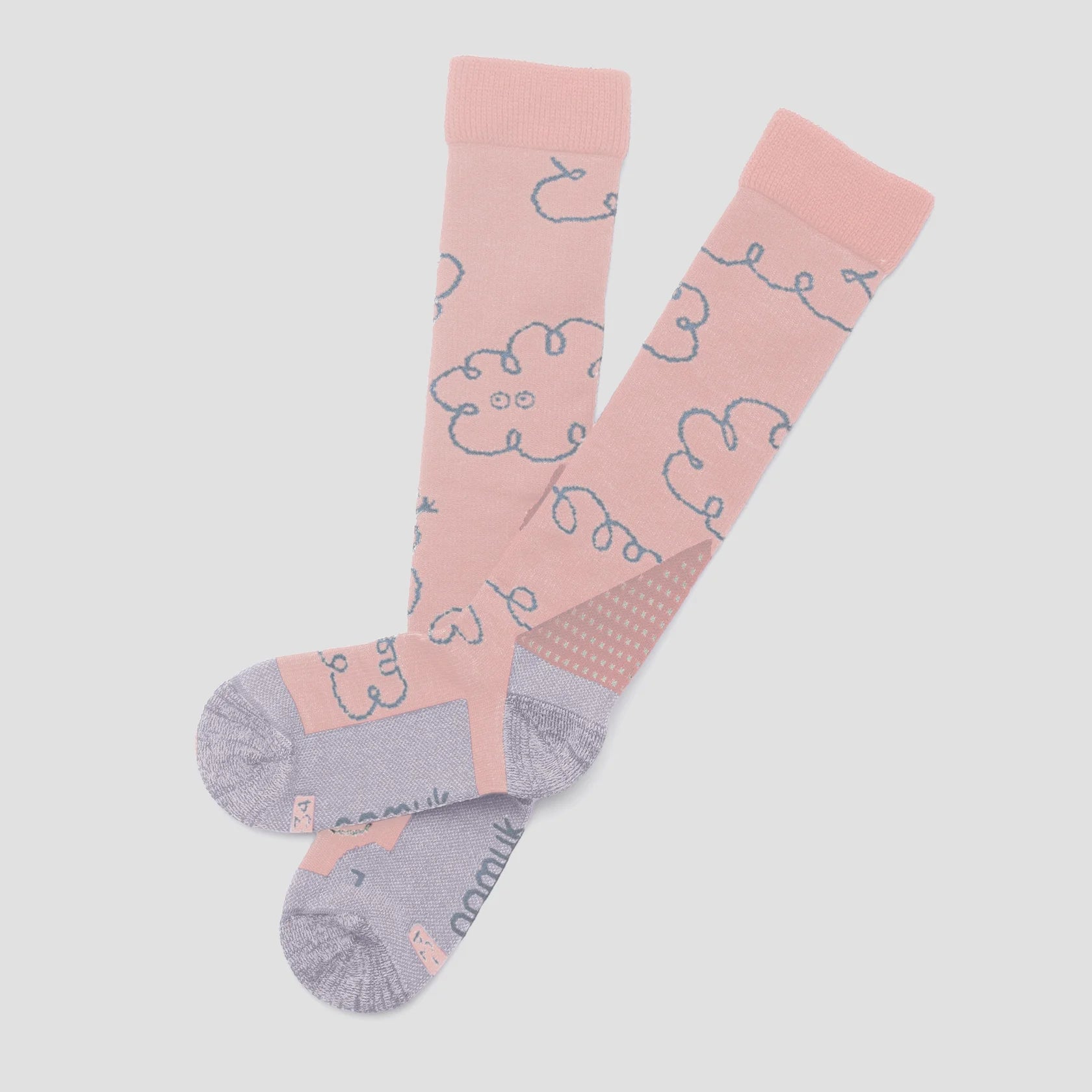 Merino Skisocken - Rose