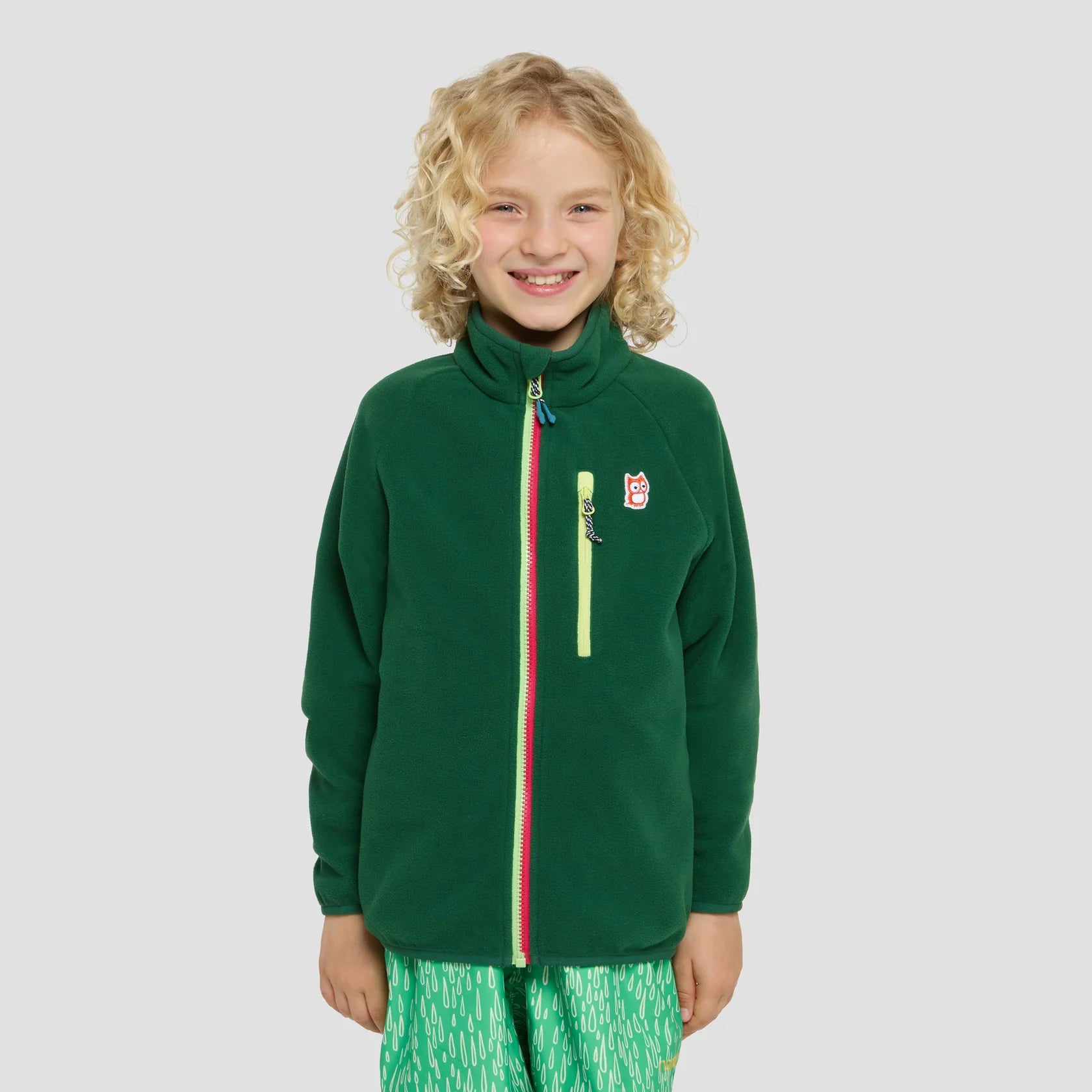 Oda Bio Fleecejacke - Mountain Green