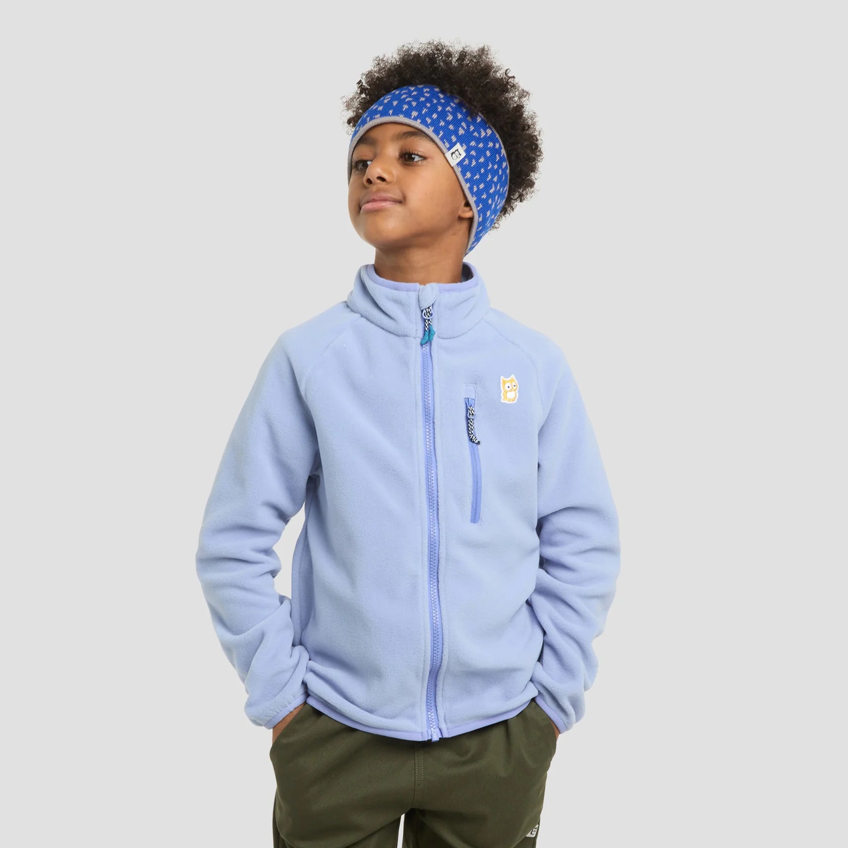 Oda Bio Fleecejacke - Purple Blue