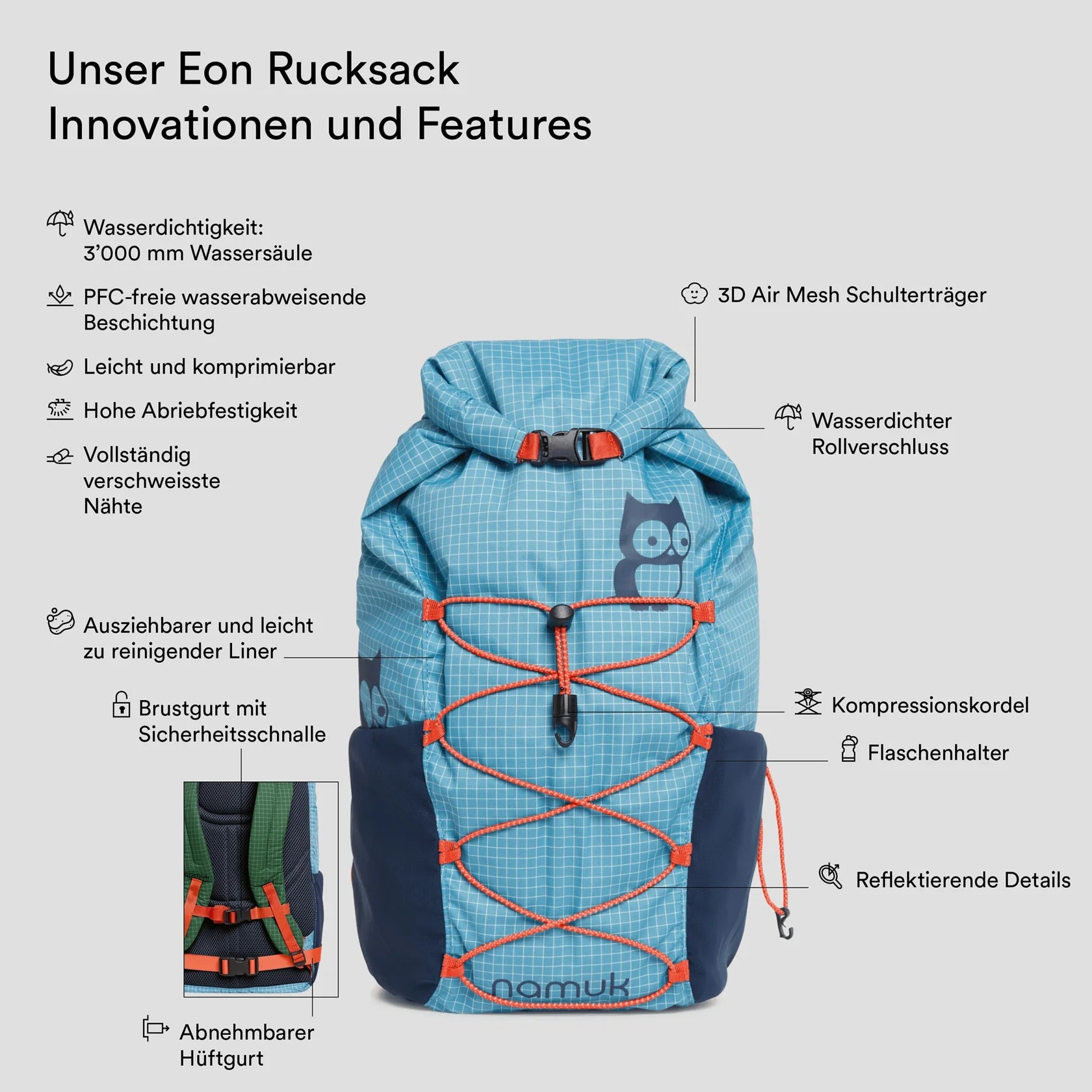 Eon Rucksack 14L - Bluebalu/Mountain Green