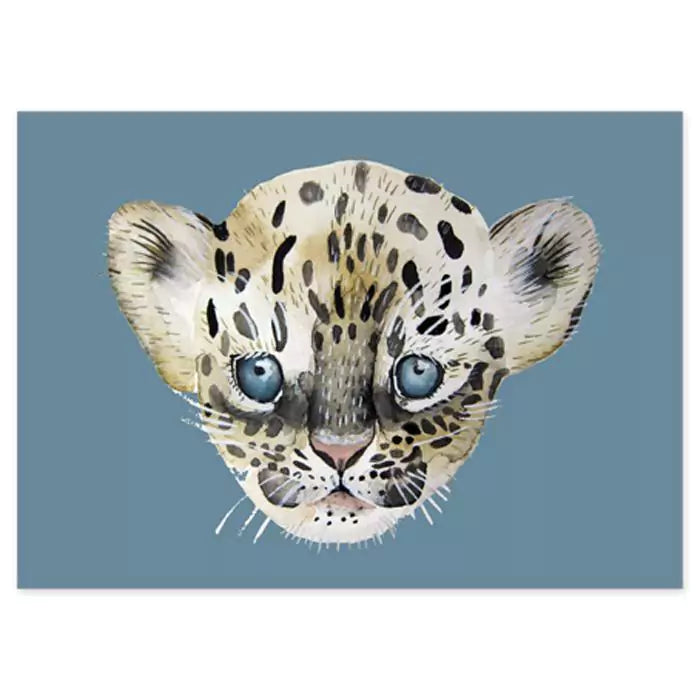 Postkarte - Leopard