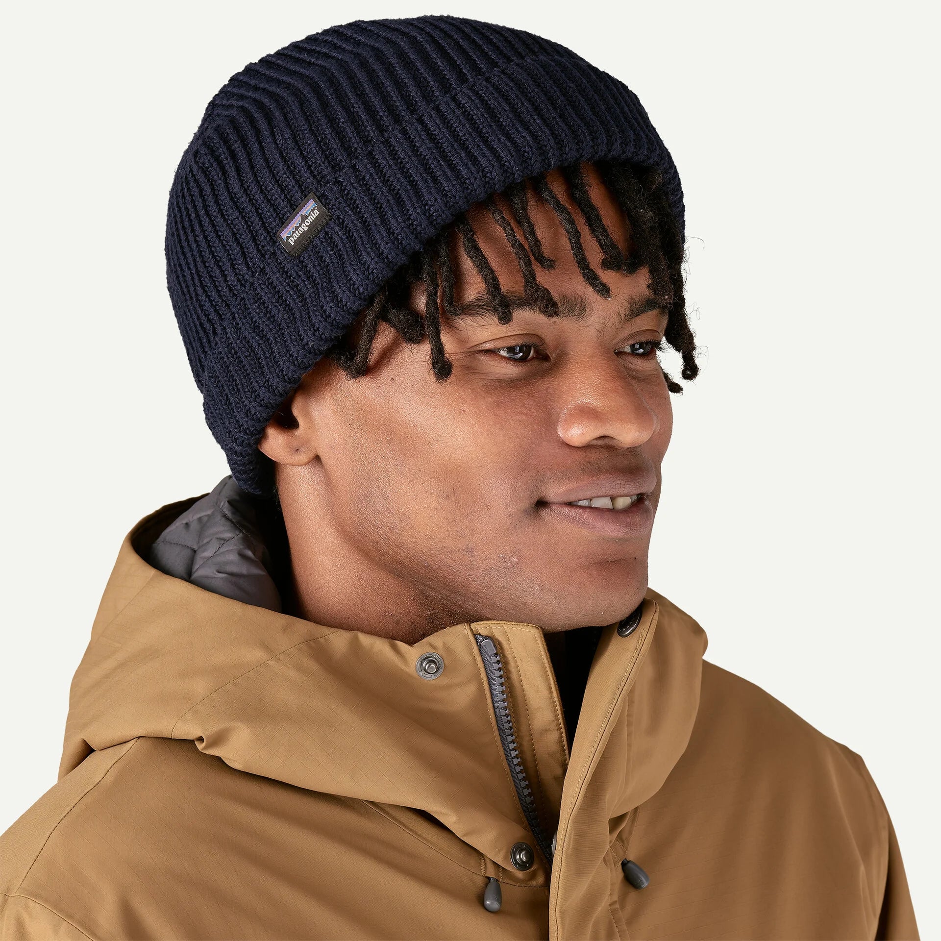 Rolled Beanie - Navy Blue - OS