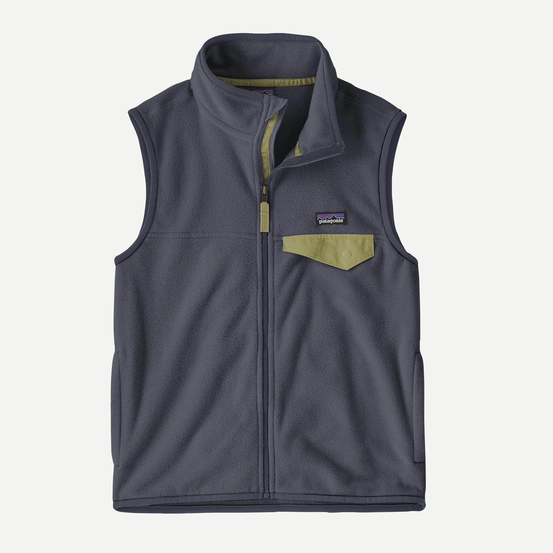 Kids’ Micro D™ Snap-T® Fleece Vest - Smolder Blue