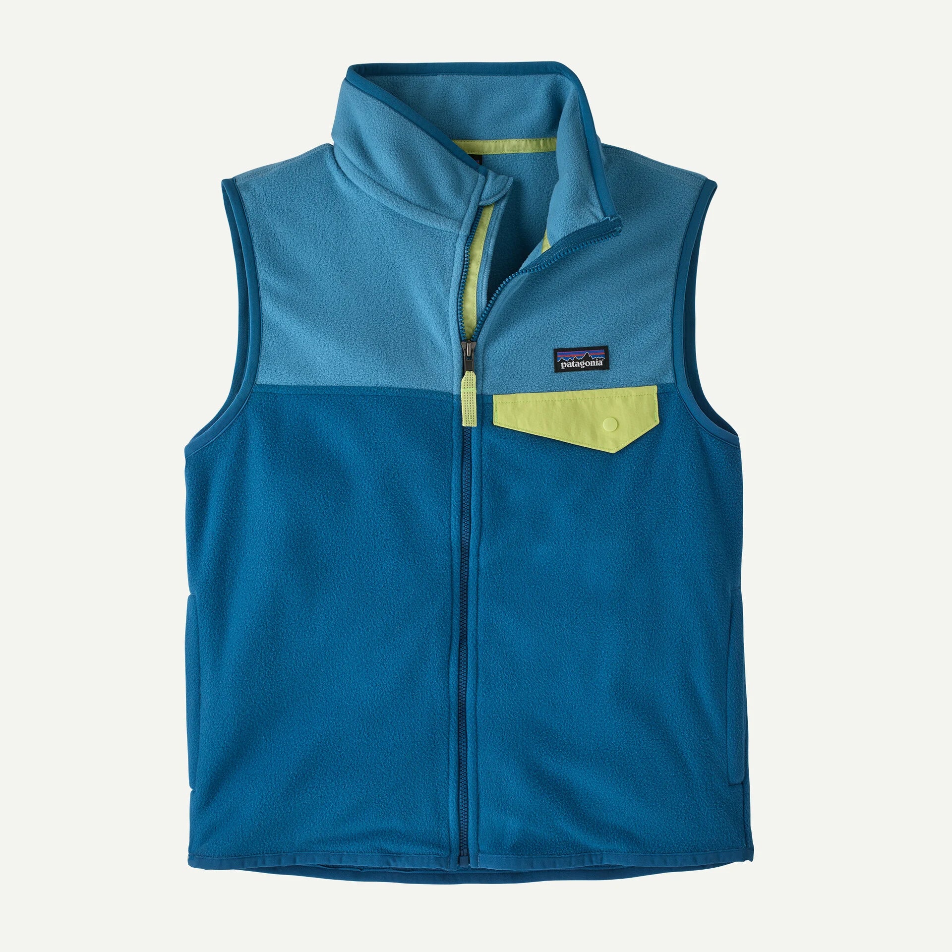 Kids’ Micro D™ Snap-T® Fleece Vest - Aquatic Blue