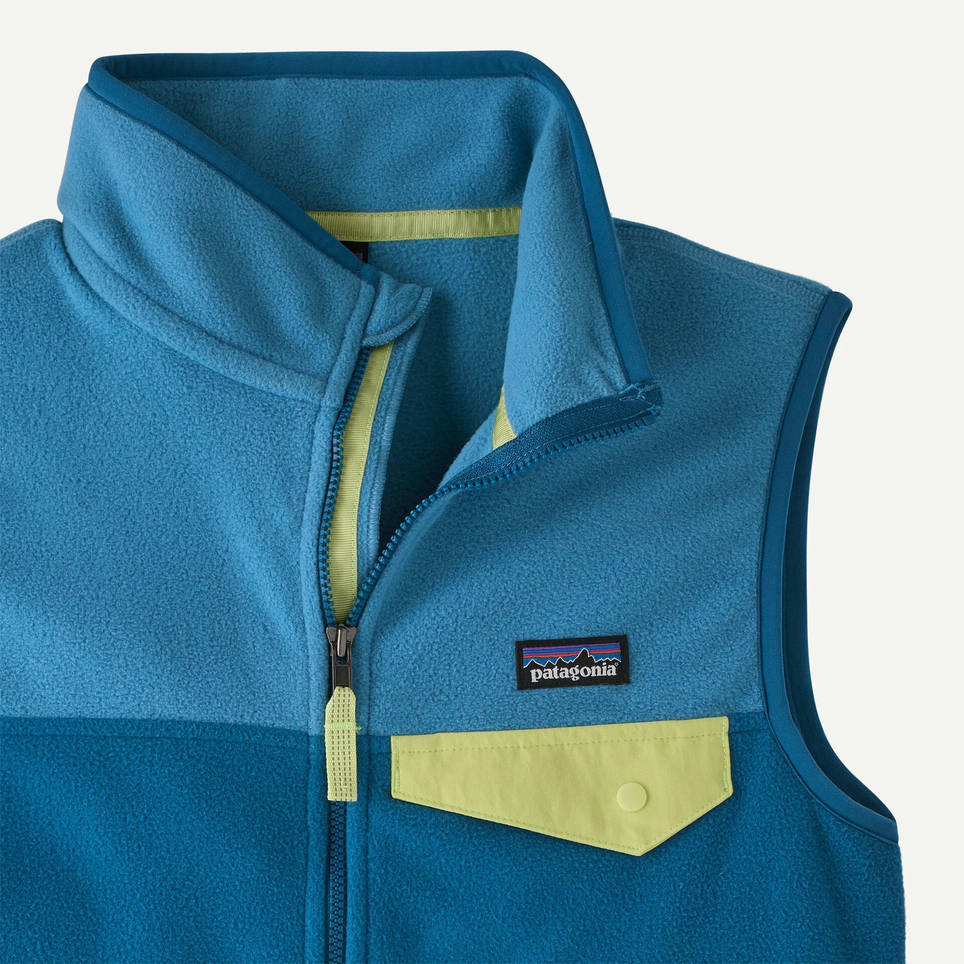 Kids’ Micro D™ Snap-T® Fleece Vest - Aquatic Blue