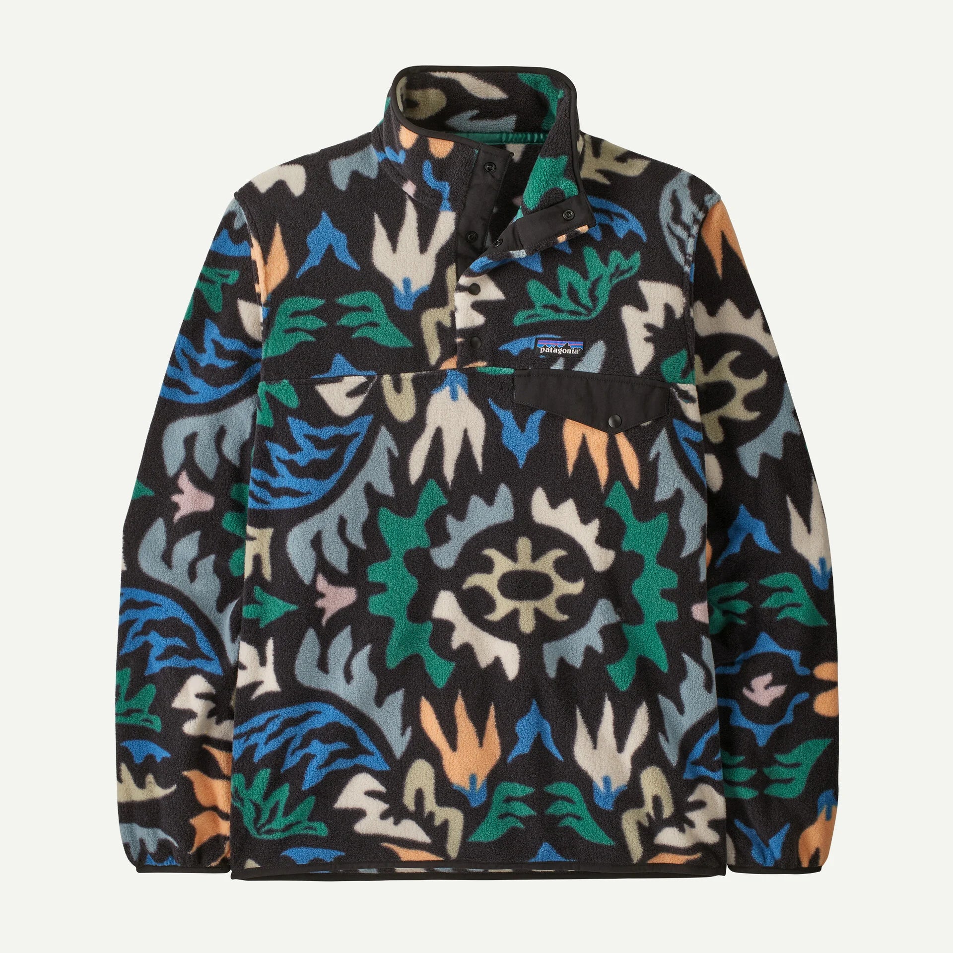 M's LW Synchilla Snap-T - Kaleido Black