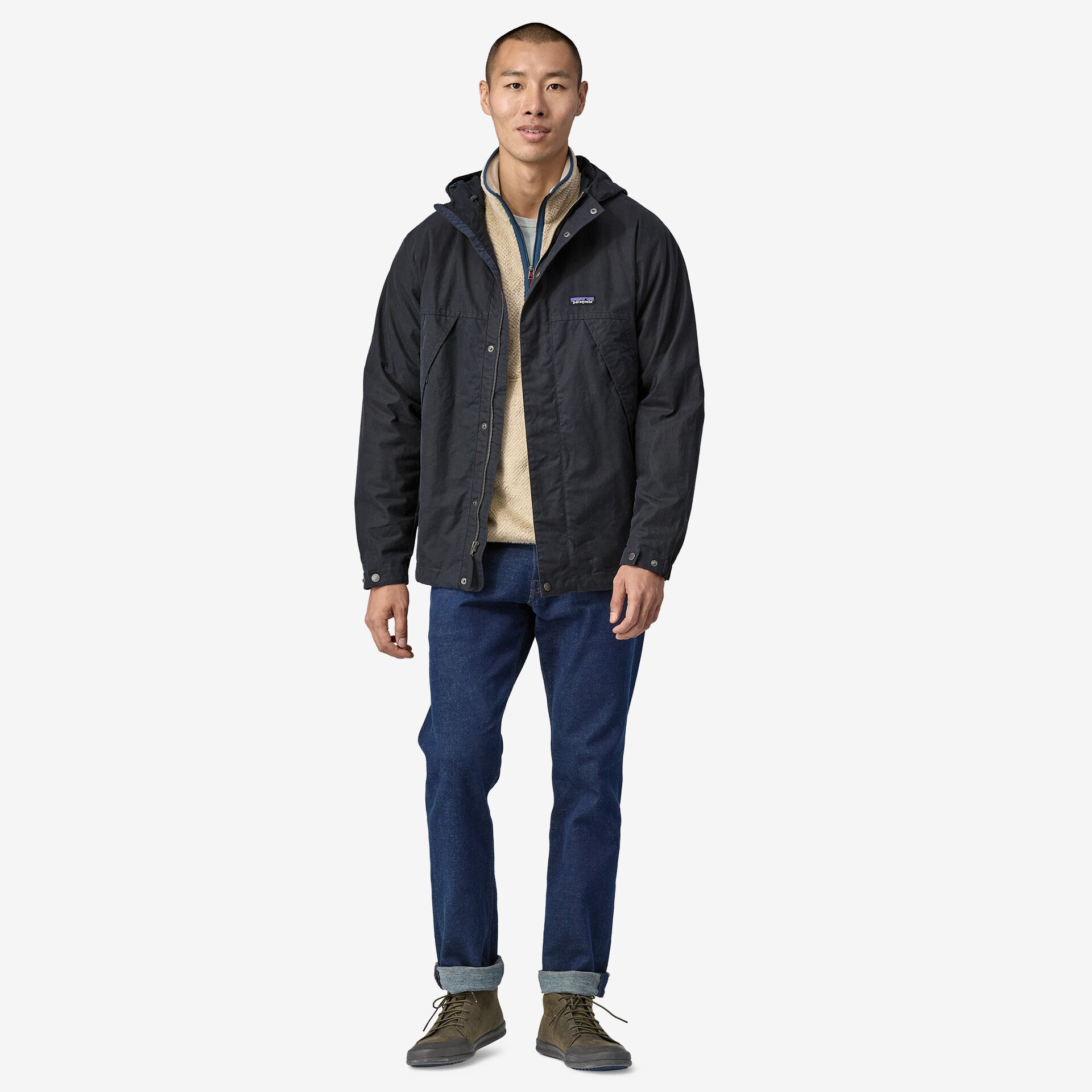 Waxed Cotton Jacket - Pitch Blue