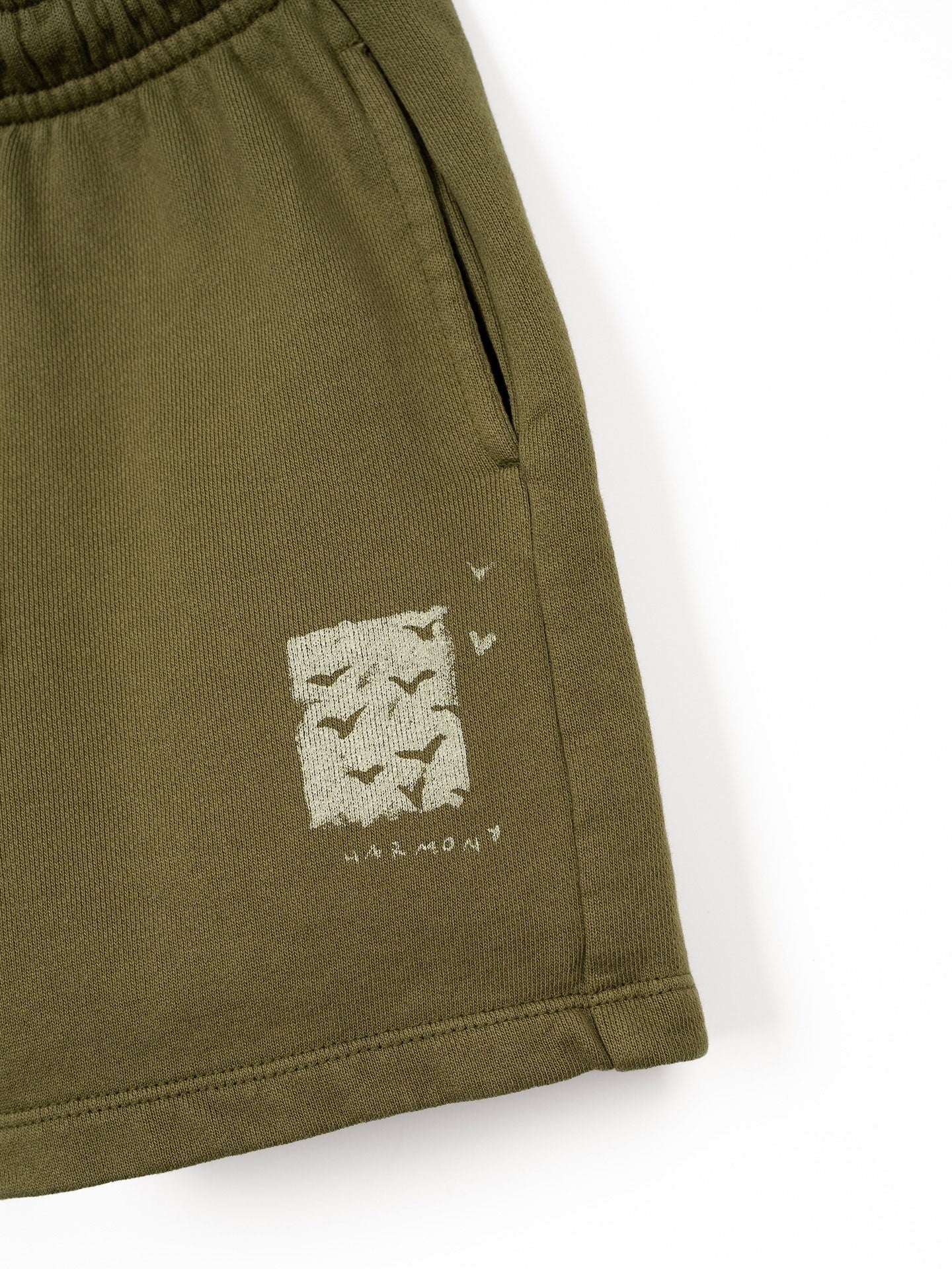 Shorts - Khaki Print
