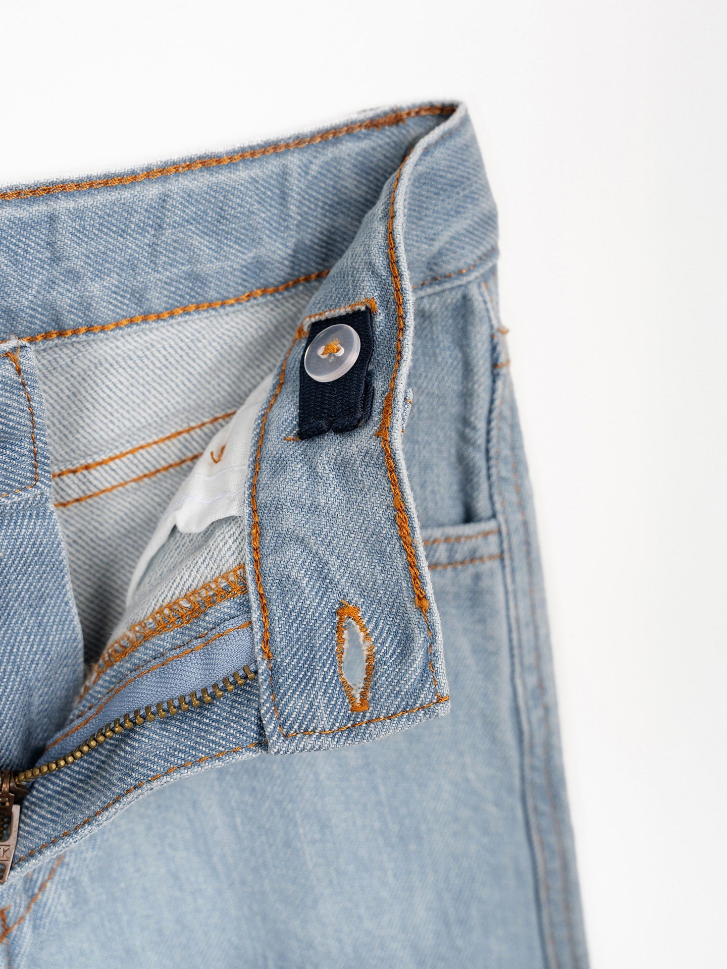 Wide Leg Denim Trousers