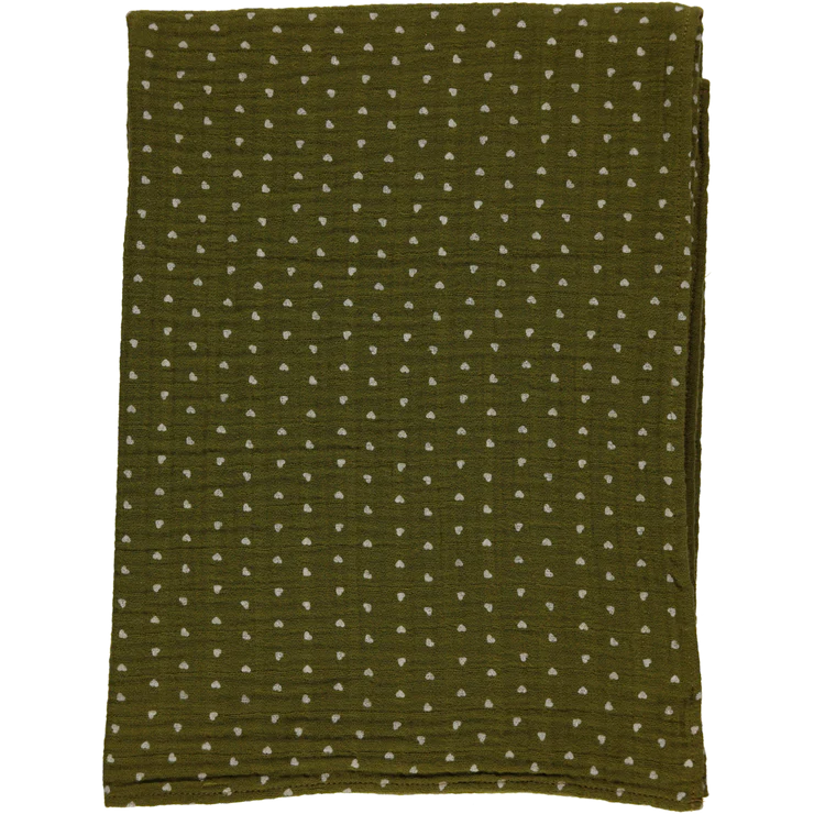 Sesame Big Swaddle - Coeurs Fir Green