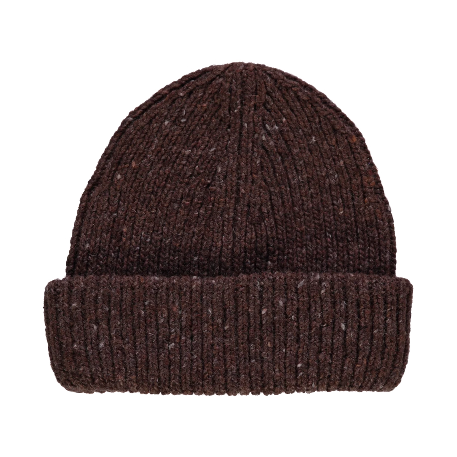 Kids Wool Beanie - Speckled Chocolate