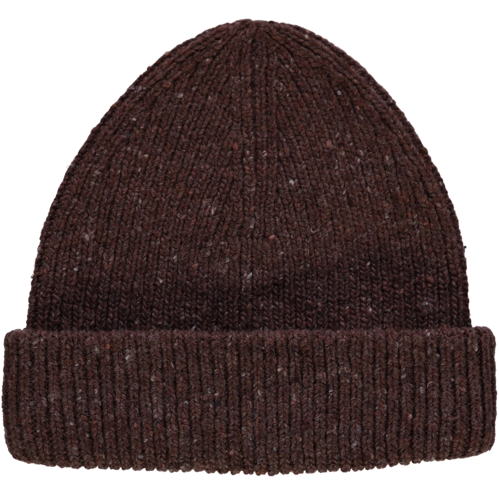 Wool Beanie - Speckled Chocolate