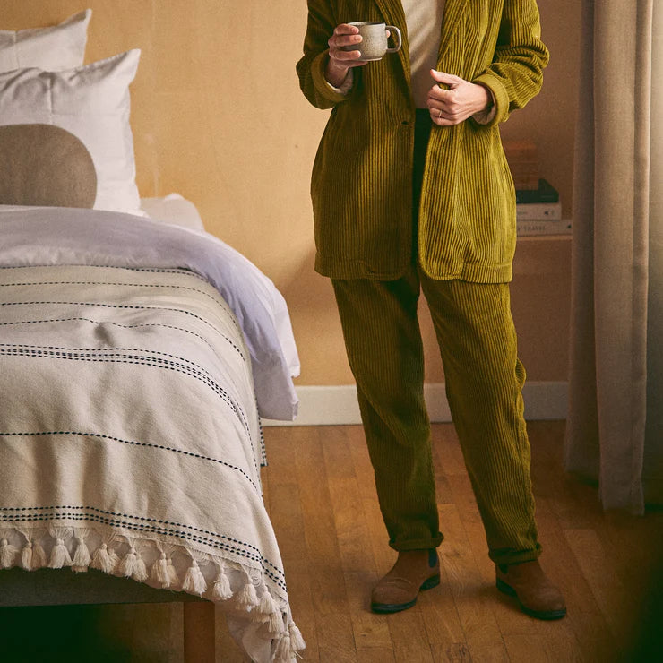 Coquelicot Corduroy Trousers - Fir Green