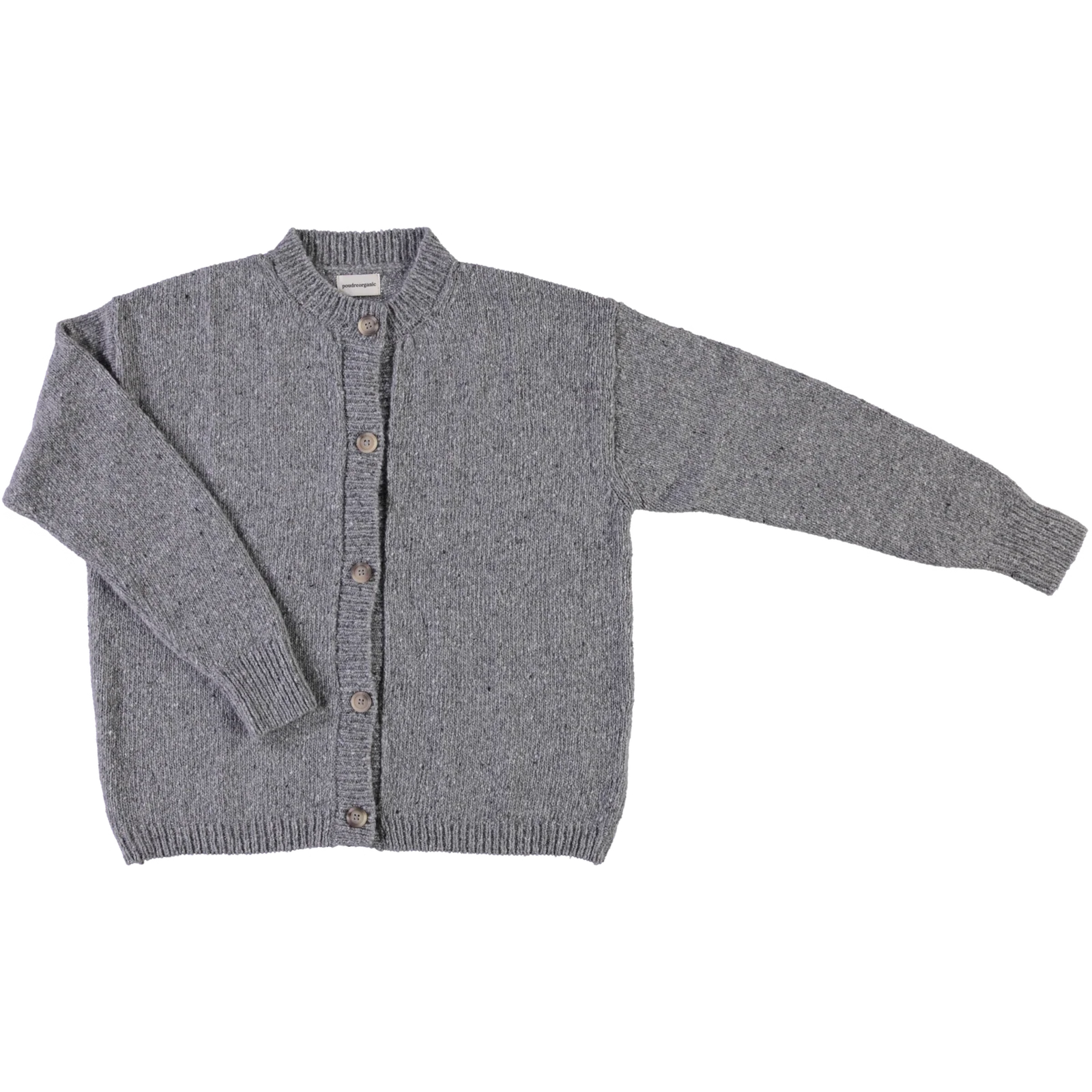 Pétale Wool Cardigan - Speckled Grey
