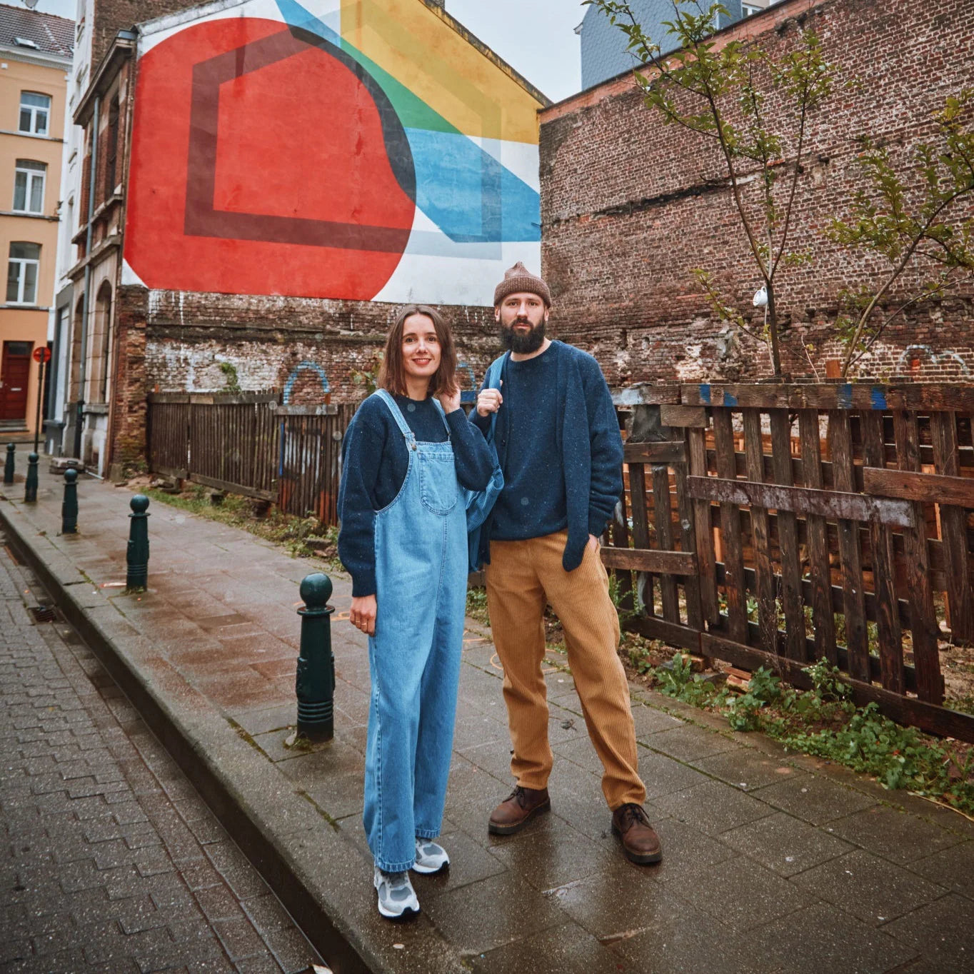 Brome Wool Jumper - Speckled Midnight