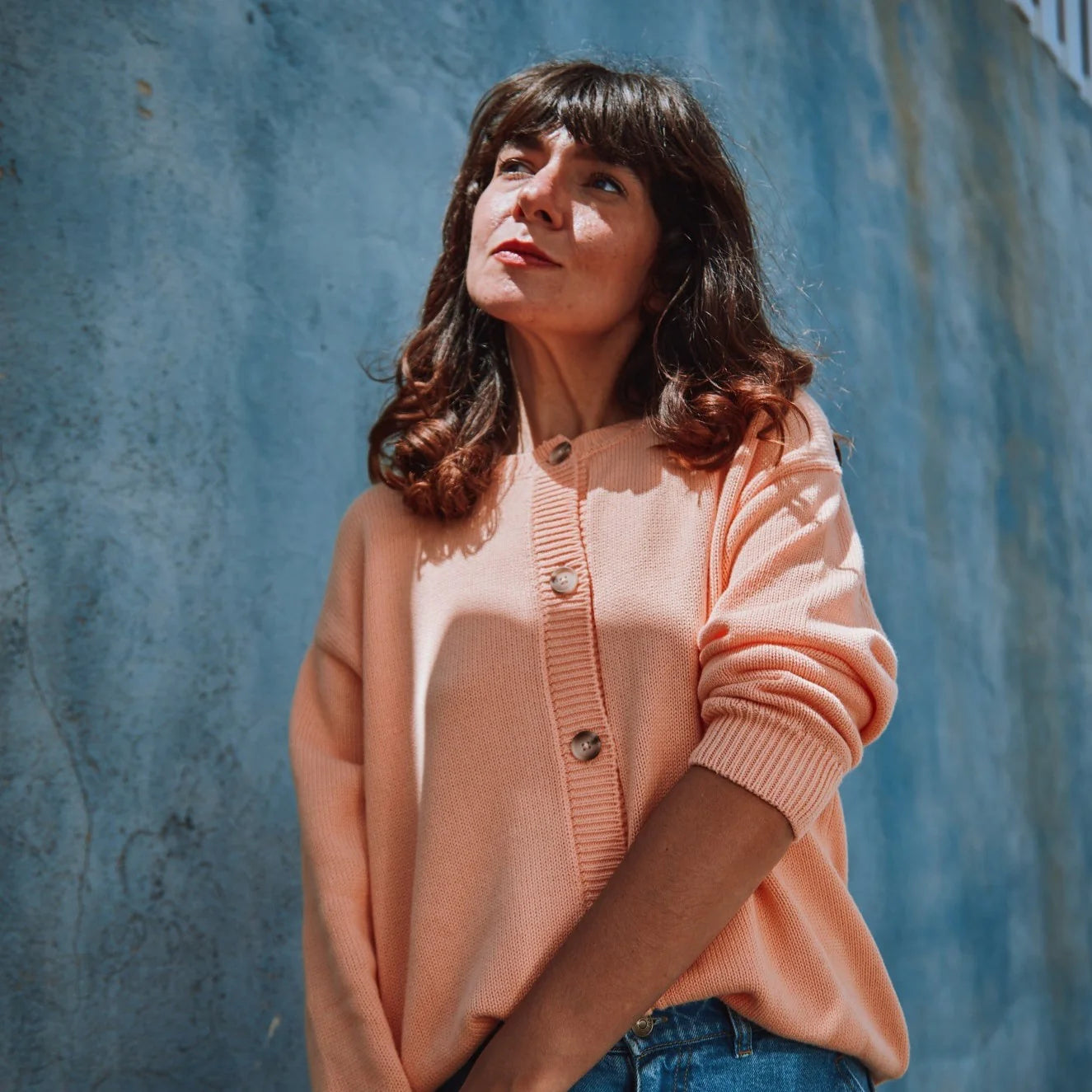 Cardigan - Peach