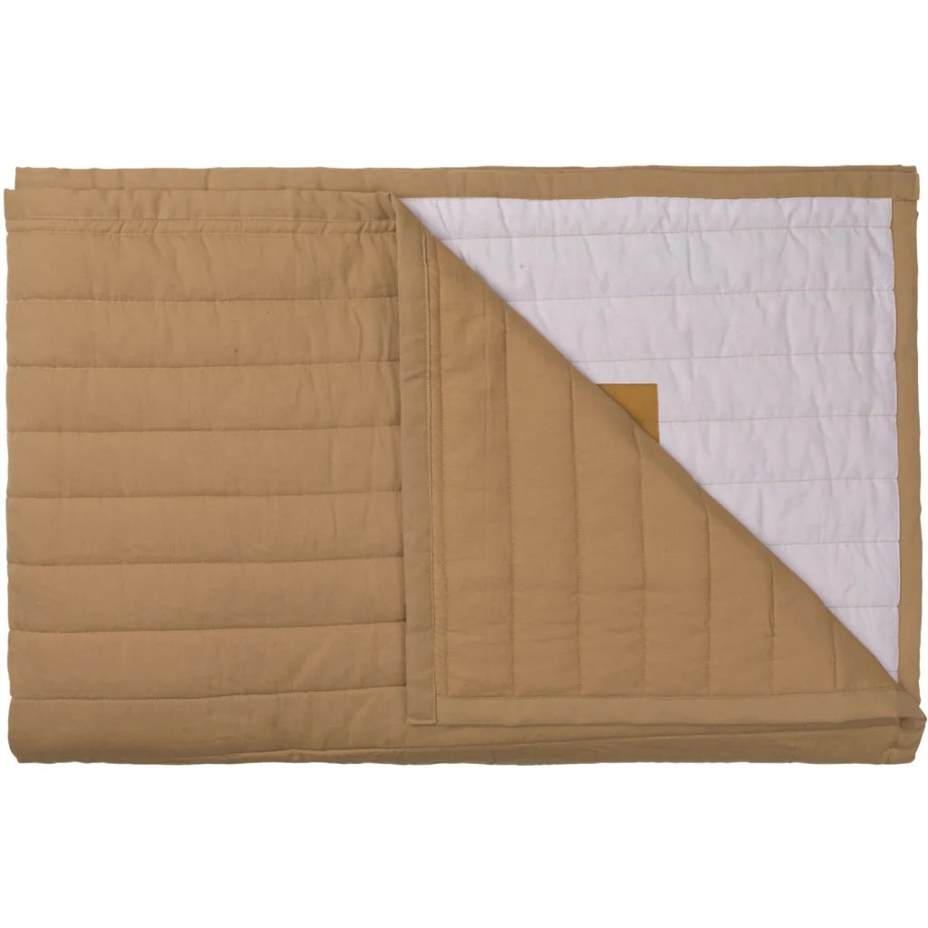 Quilted Blanket - Graphic - Caramel