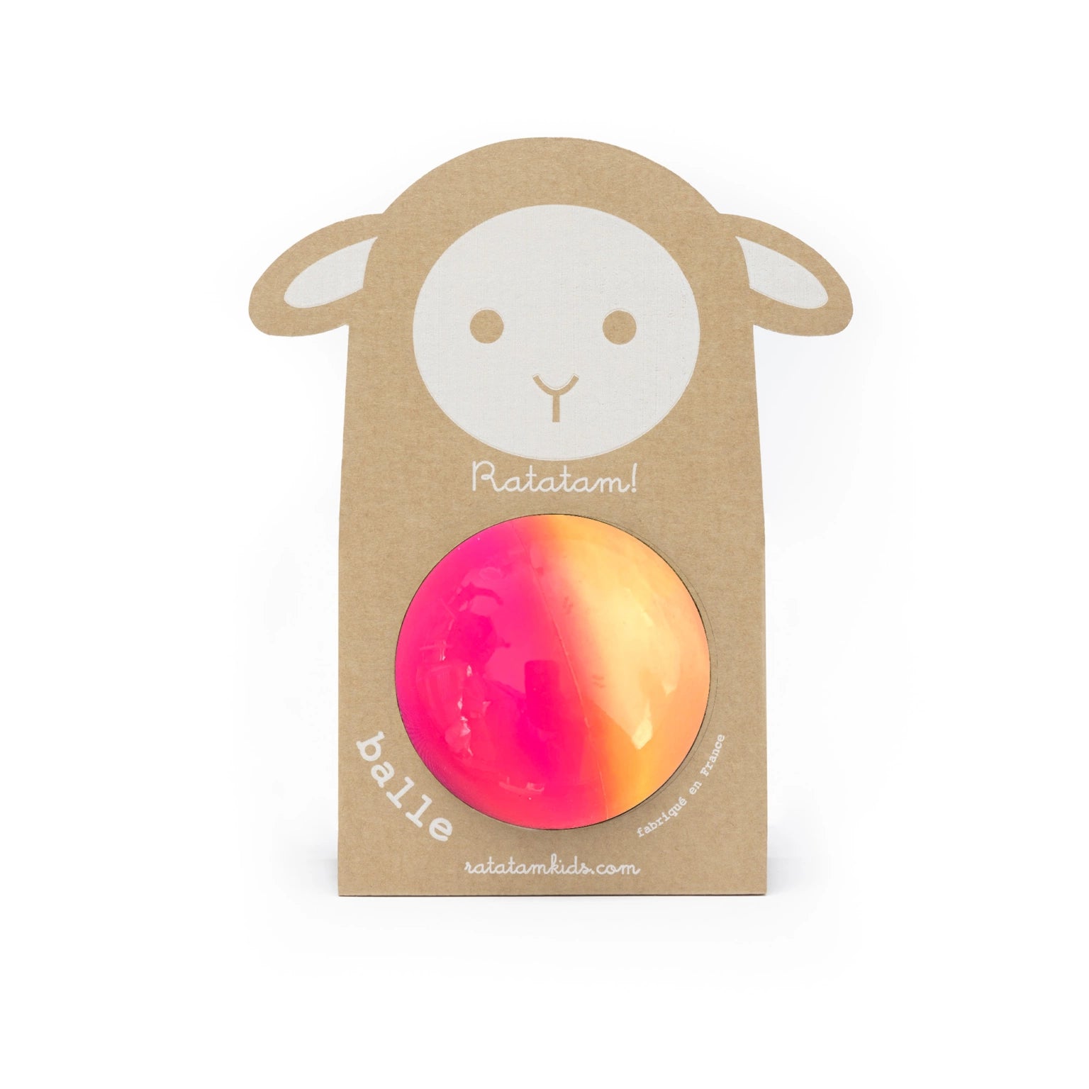 Ball - Bubble Gum - Rose&Orange - 10cm