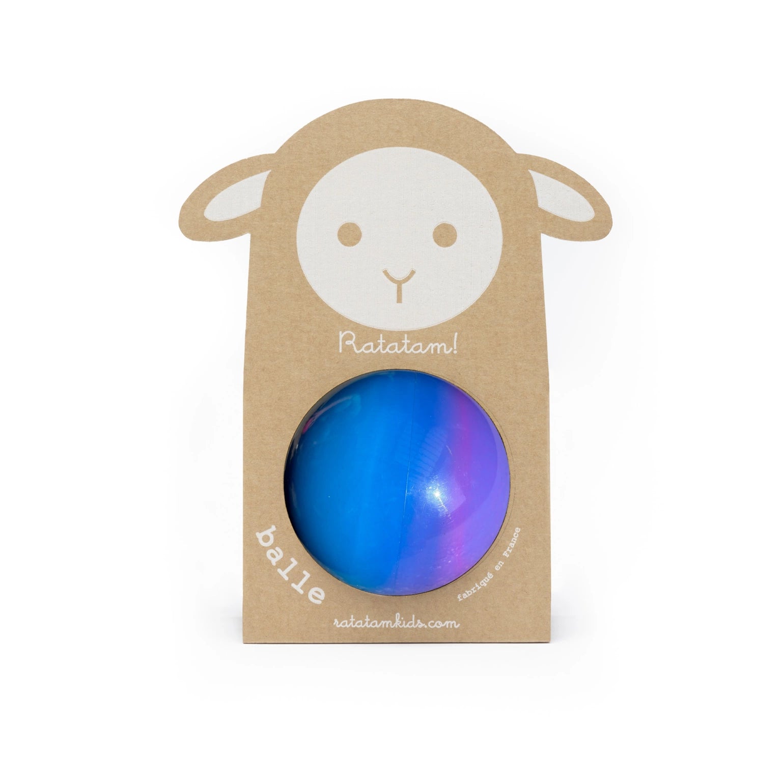 Ball - Bubble Gum - Blue&Violet - 10cm