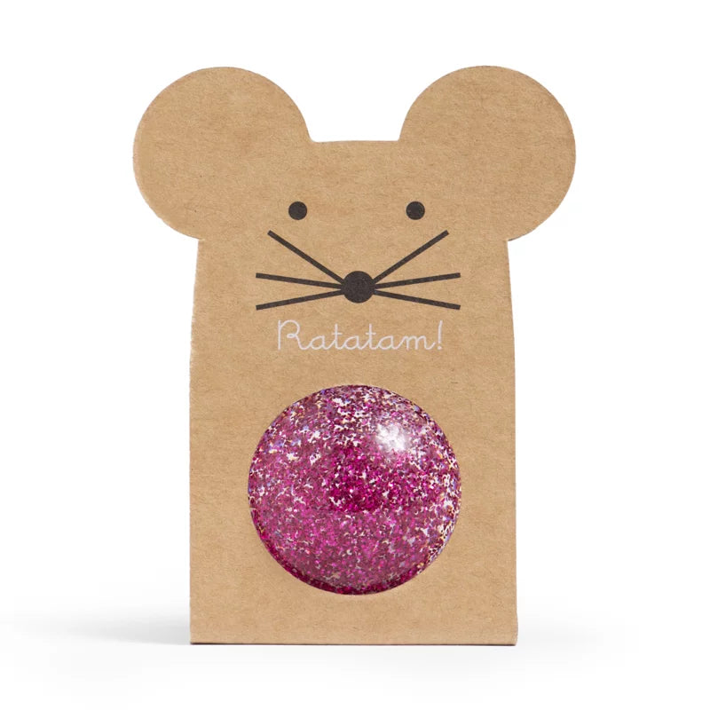 Glitzer Springball - Pink - 43mm