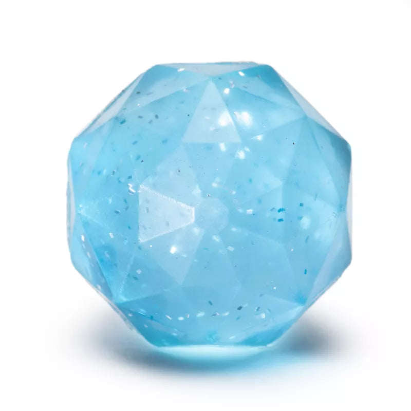 Glitzer Springball Diamant - Blau - 43mm