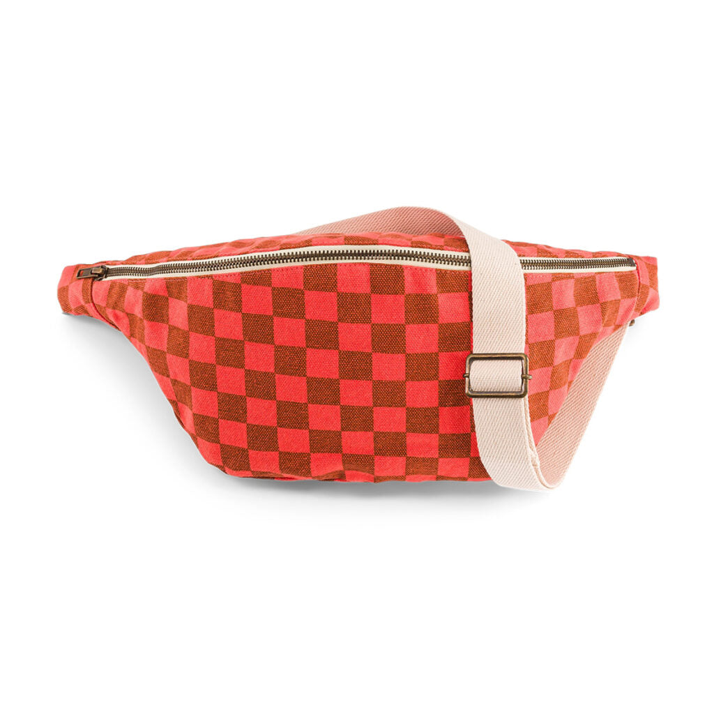 Gürteltasche Banana Check - Coral