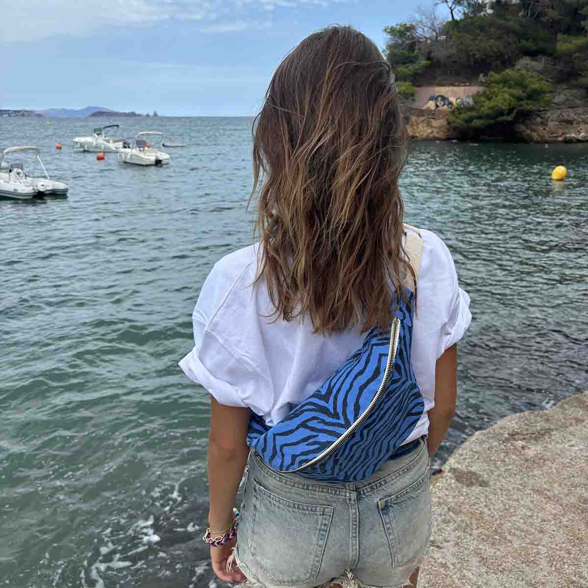 Gürteltasche Banana Zebra - Blue
