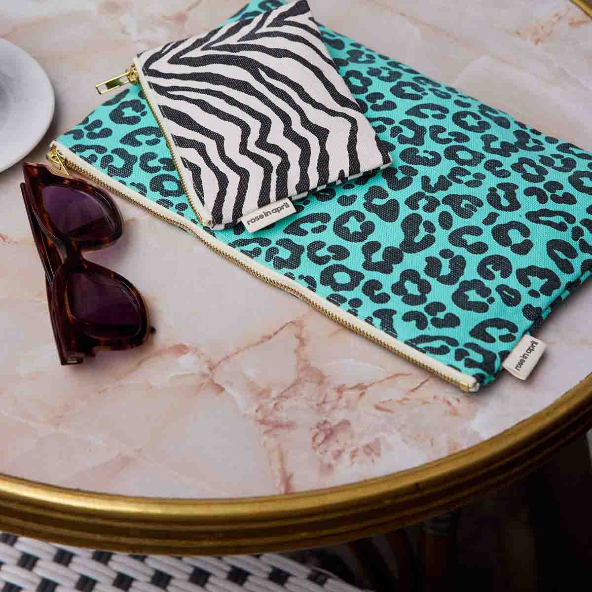 Lili Pouch Leopard - Green