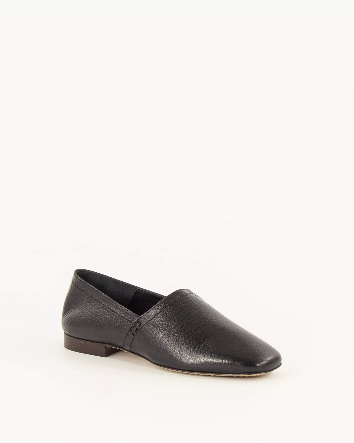 Ceza Slipper - Black Leather