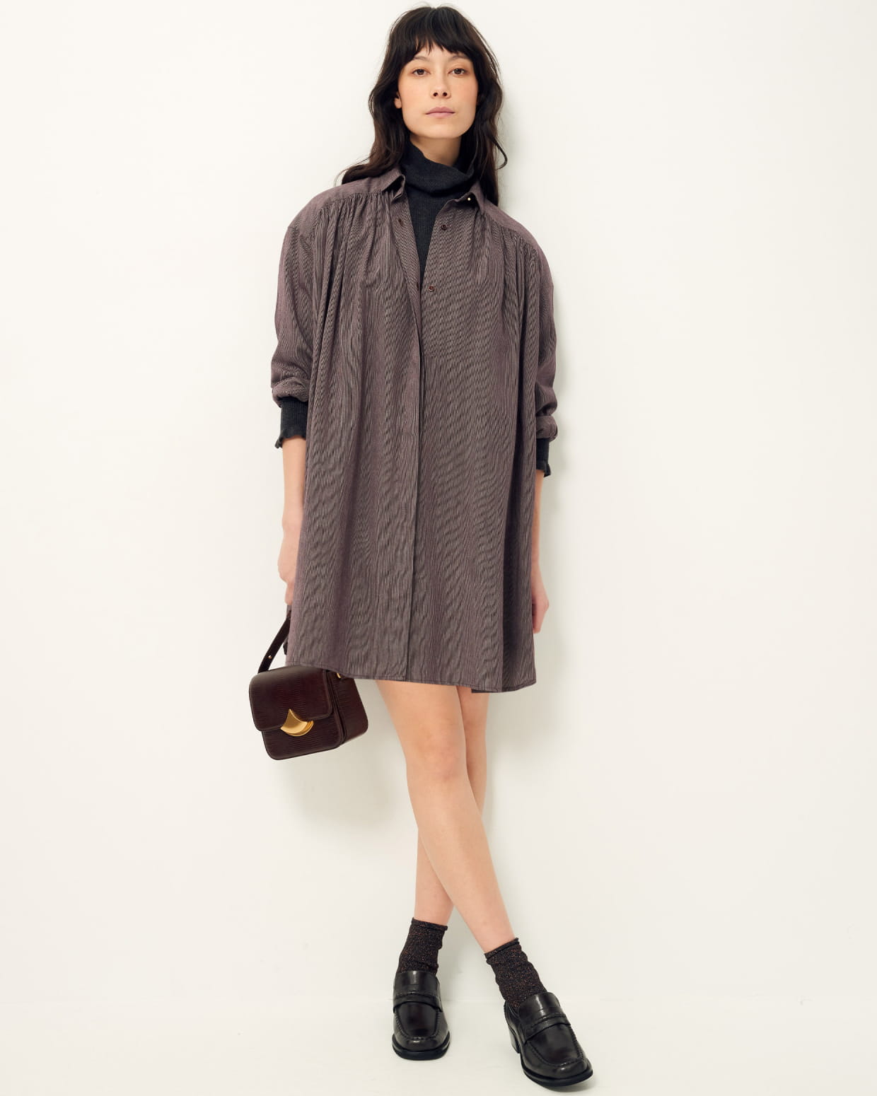 Okayama Dress - Burgundy