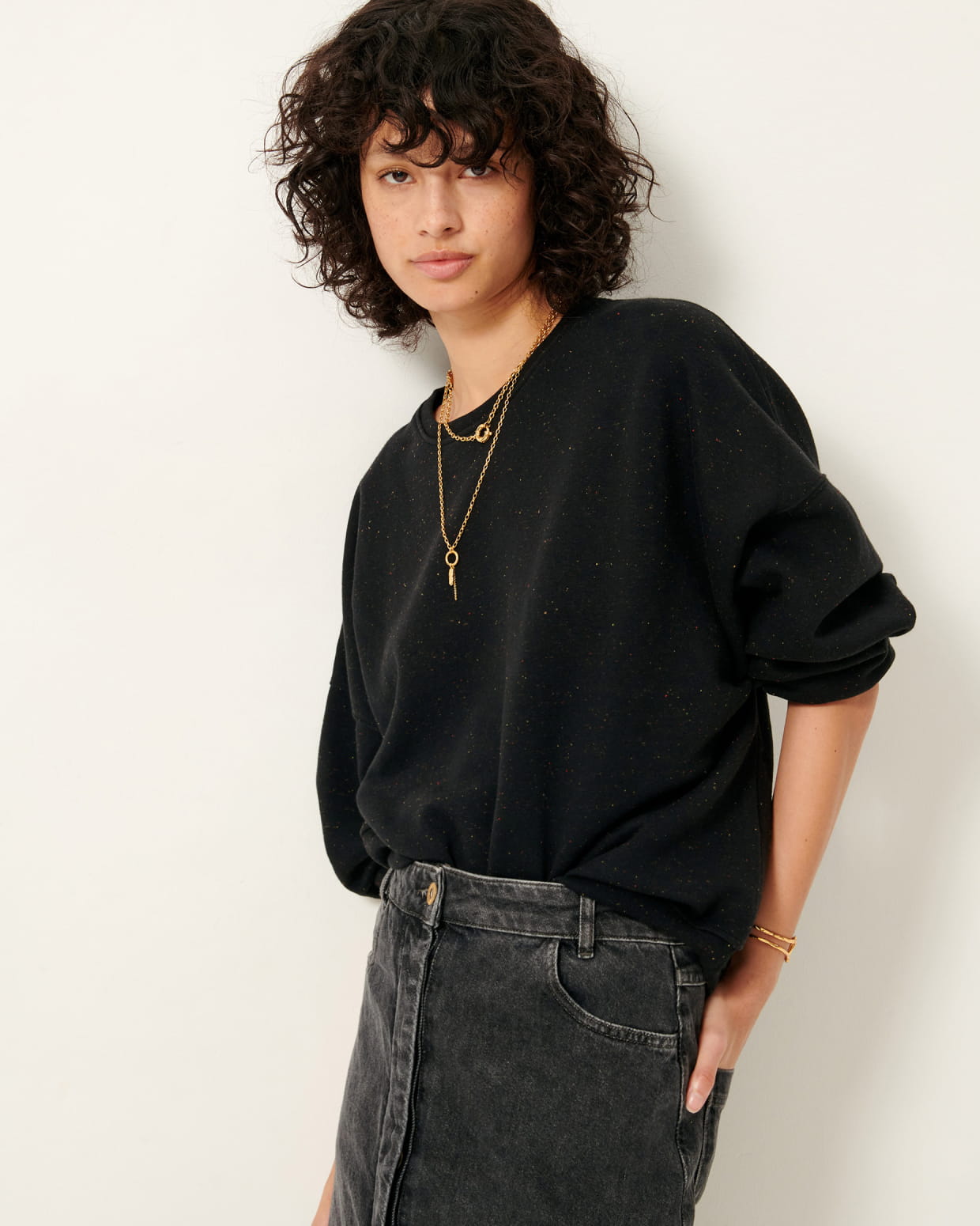 Chebbi Sweatshirt - Black Granit