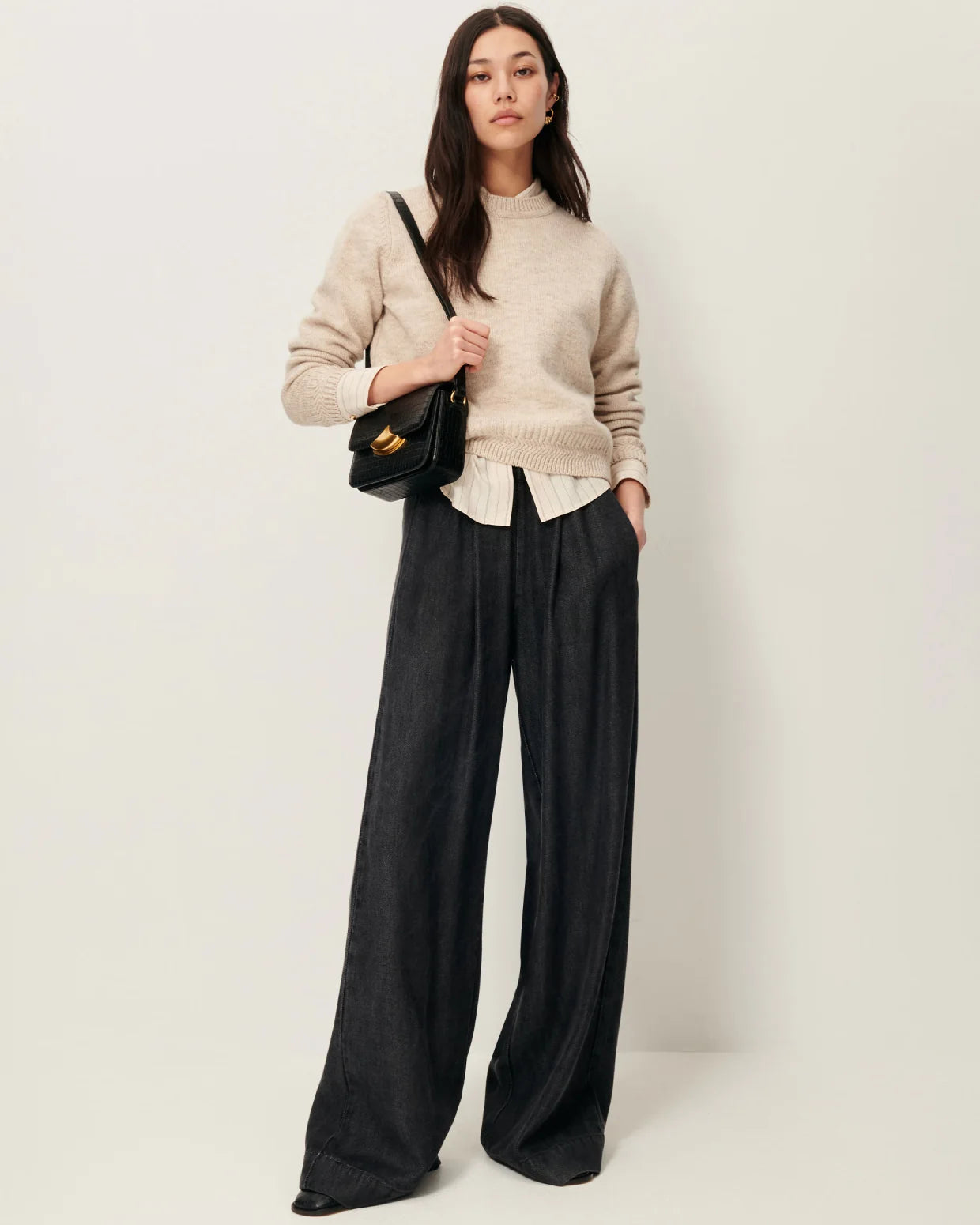 Silty Knit Sweater - Calcaire