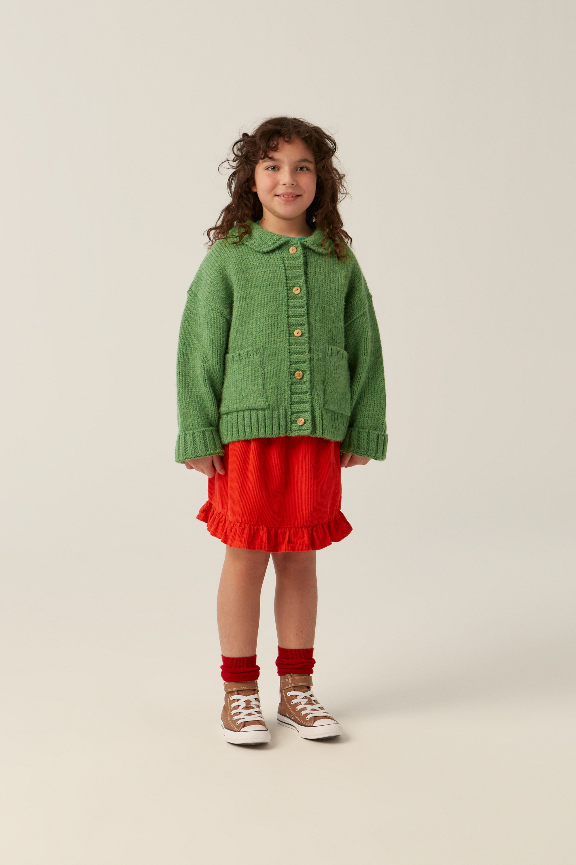 Corduroy Skirt - Red