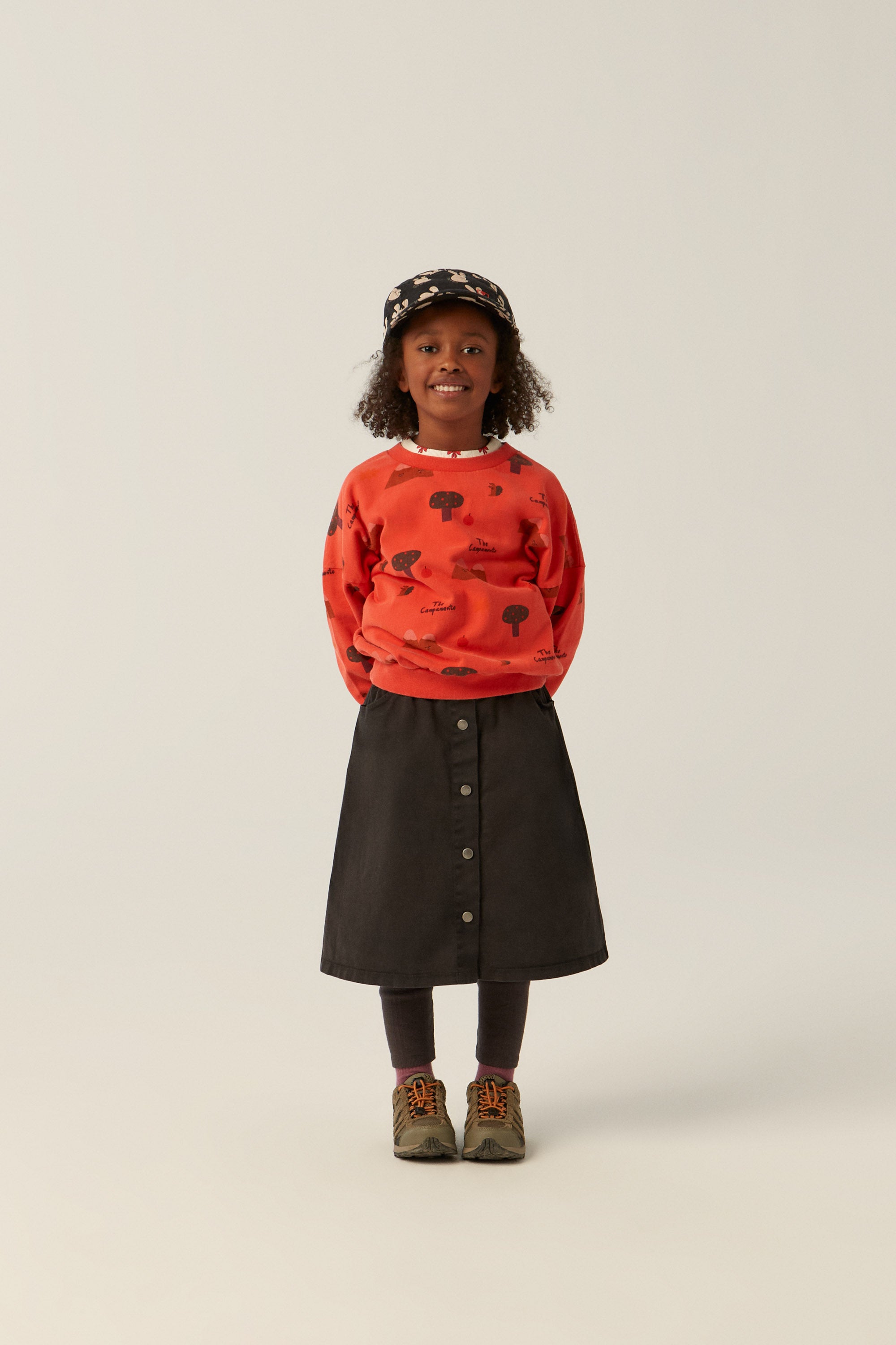 Denim Skirt - Grey
